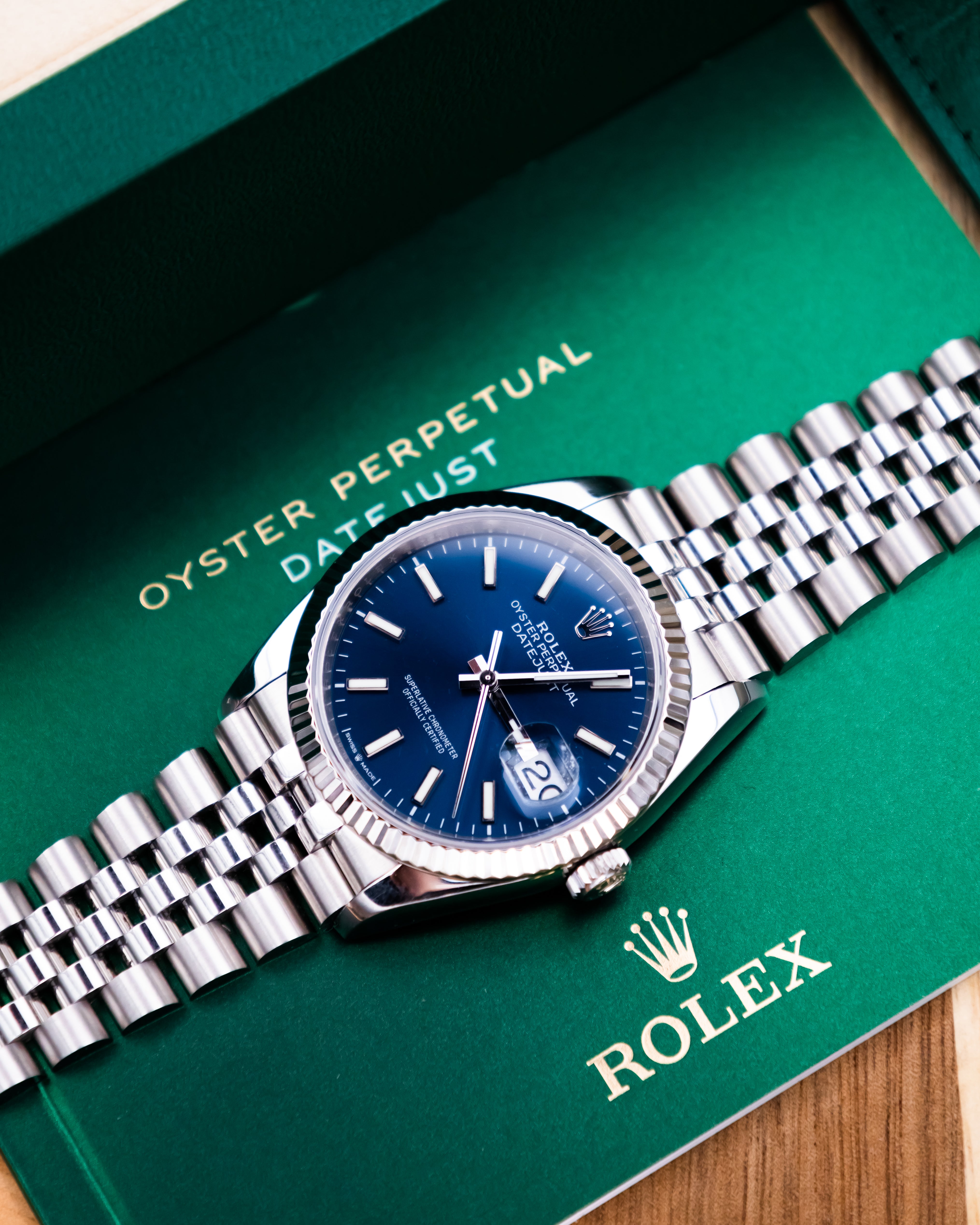 Rolex 126234 Perpetual Datejust - blue dial