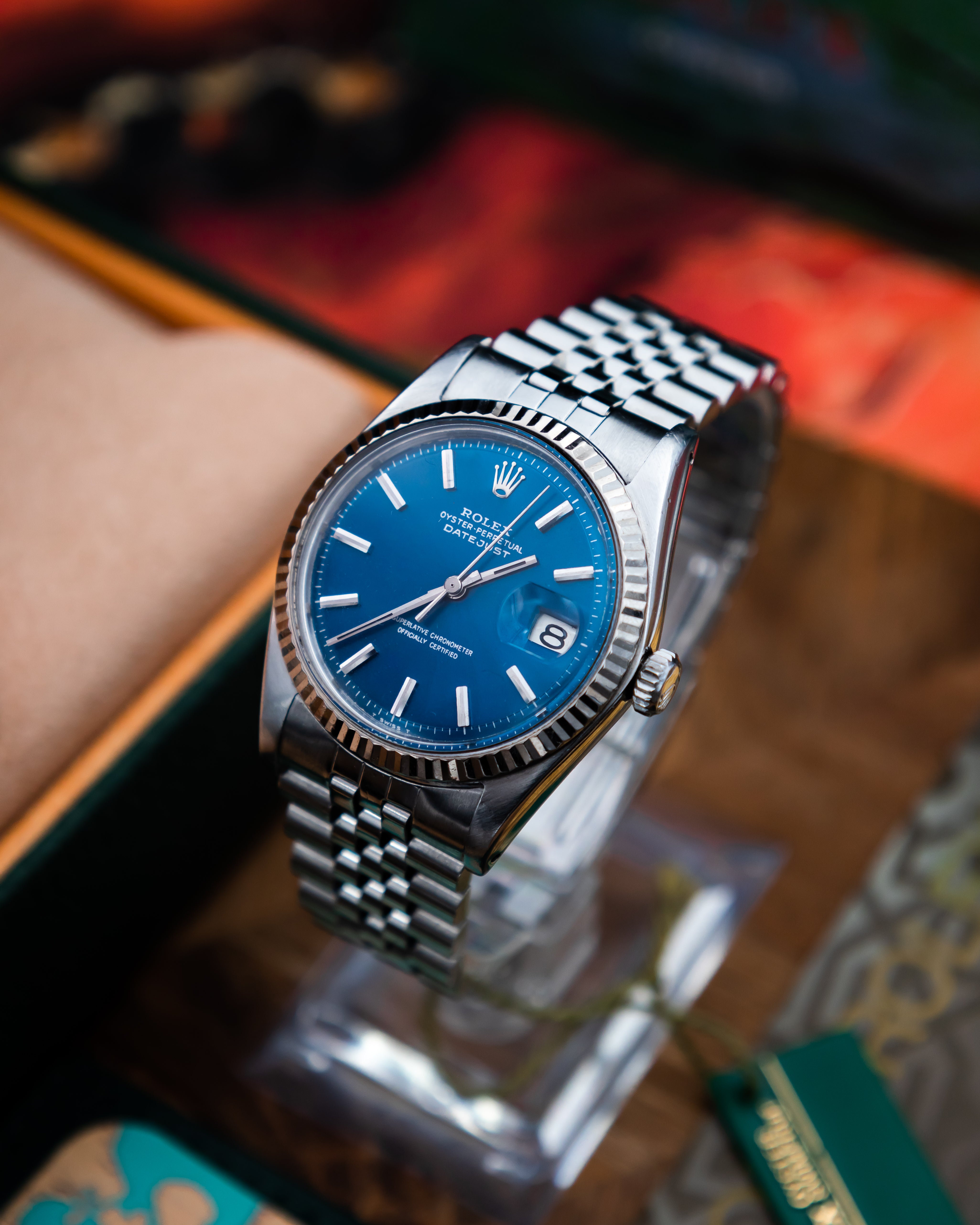 Rolex 1601 Oyster Perpetual Datejust - blue dial