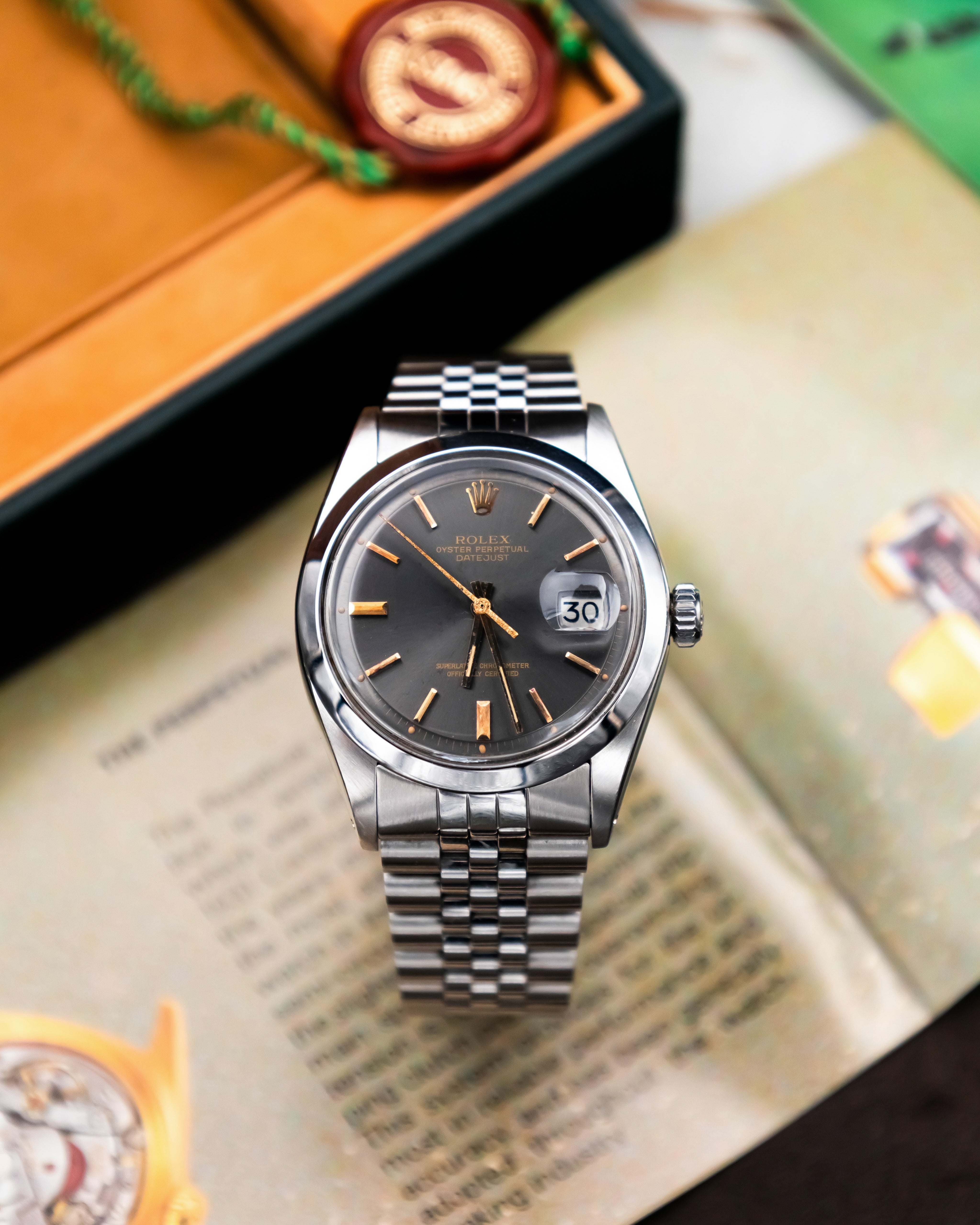 Rolex 1600 Perpetual Datejust - Anthracite Dial