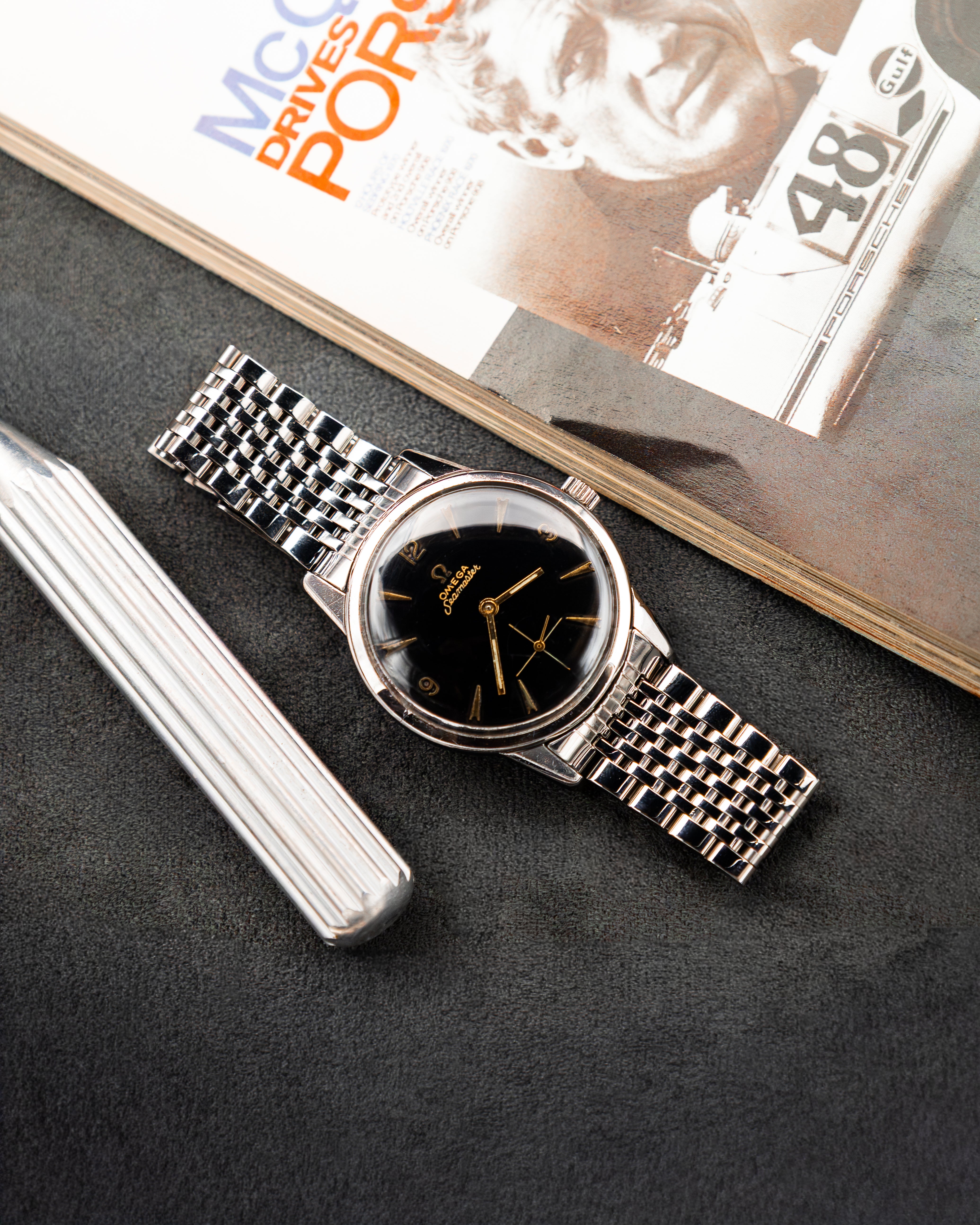 Omega 14389-1 Seamaster Sub-Second - Black Dial