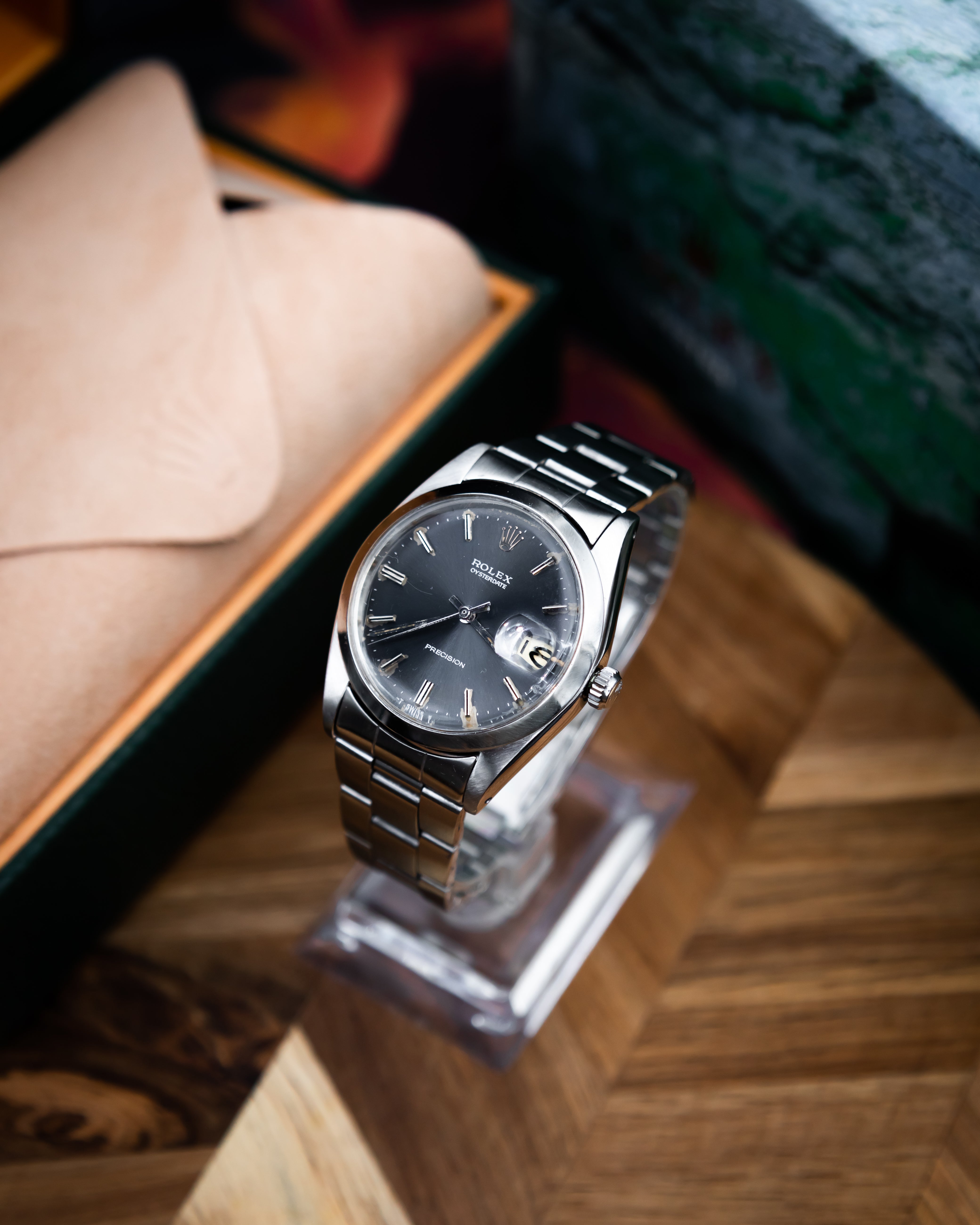 Rolex 6694 Oysterdate - dark grey dial