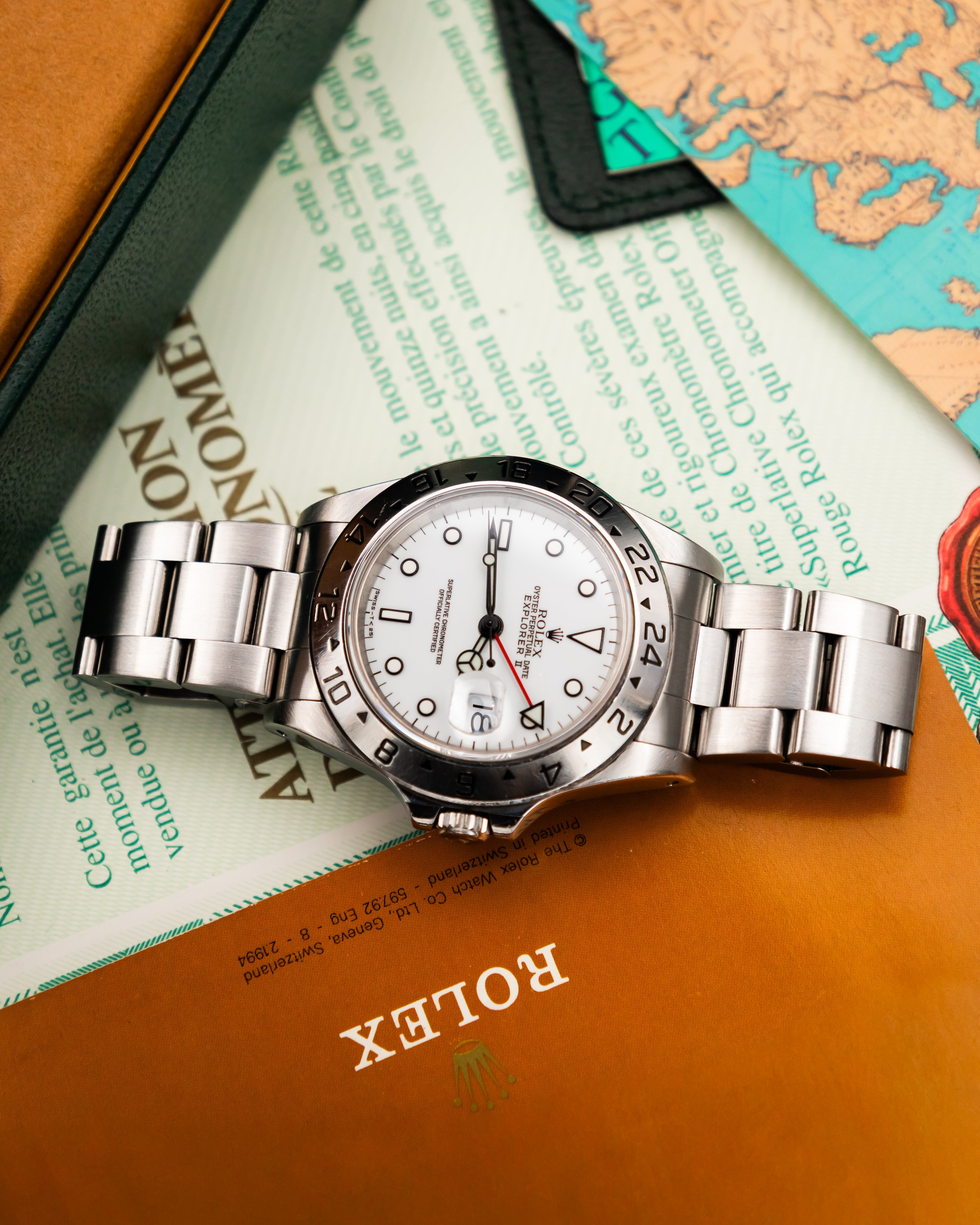 Rolex 16570 Explorer II - Polar White Dial