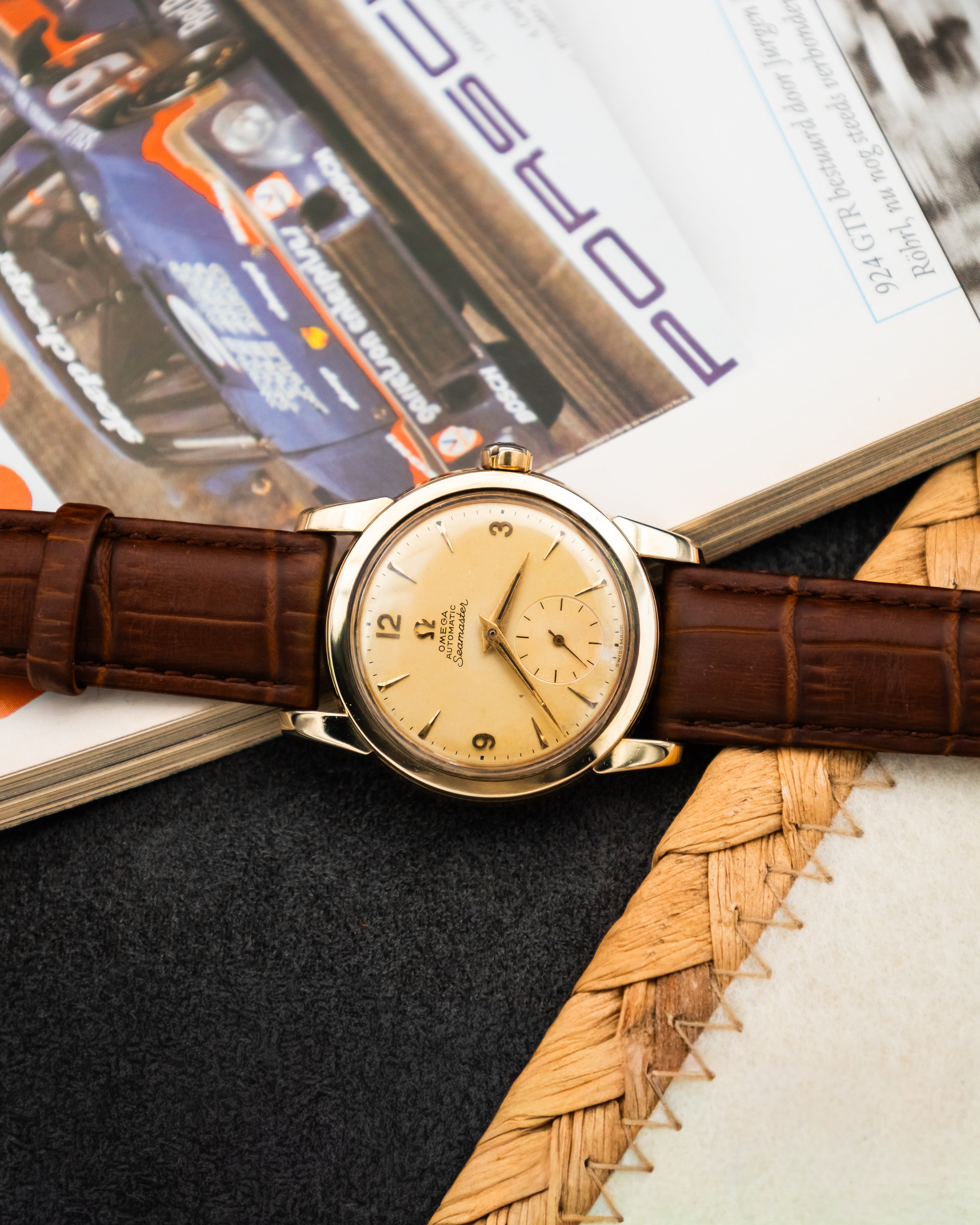 Omega 2848-1 Seamaster Sub-Second - Champagne Dial