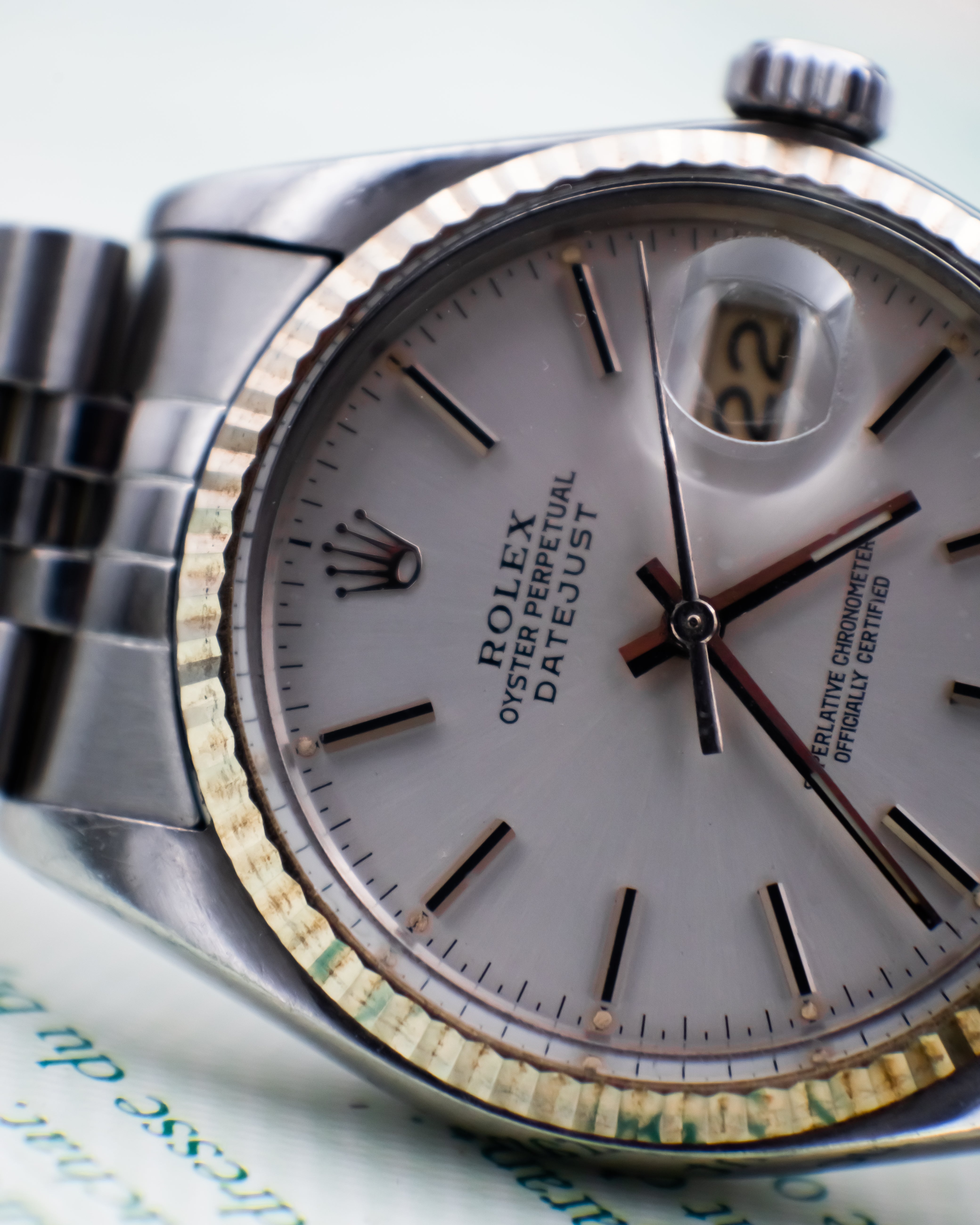 Rolex 16014 Perpetual Datejust - grey dial