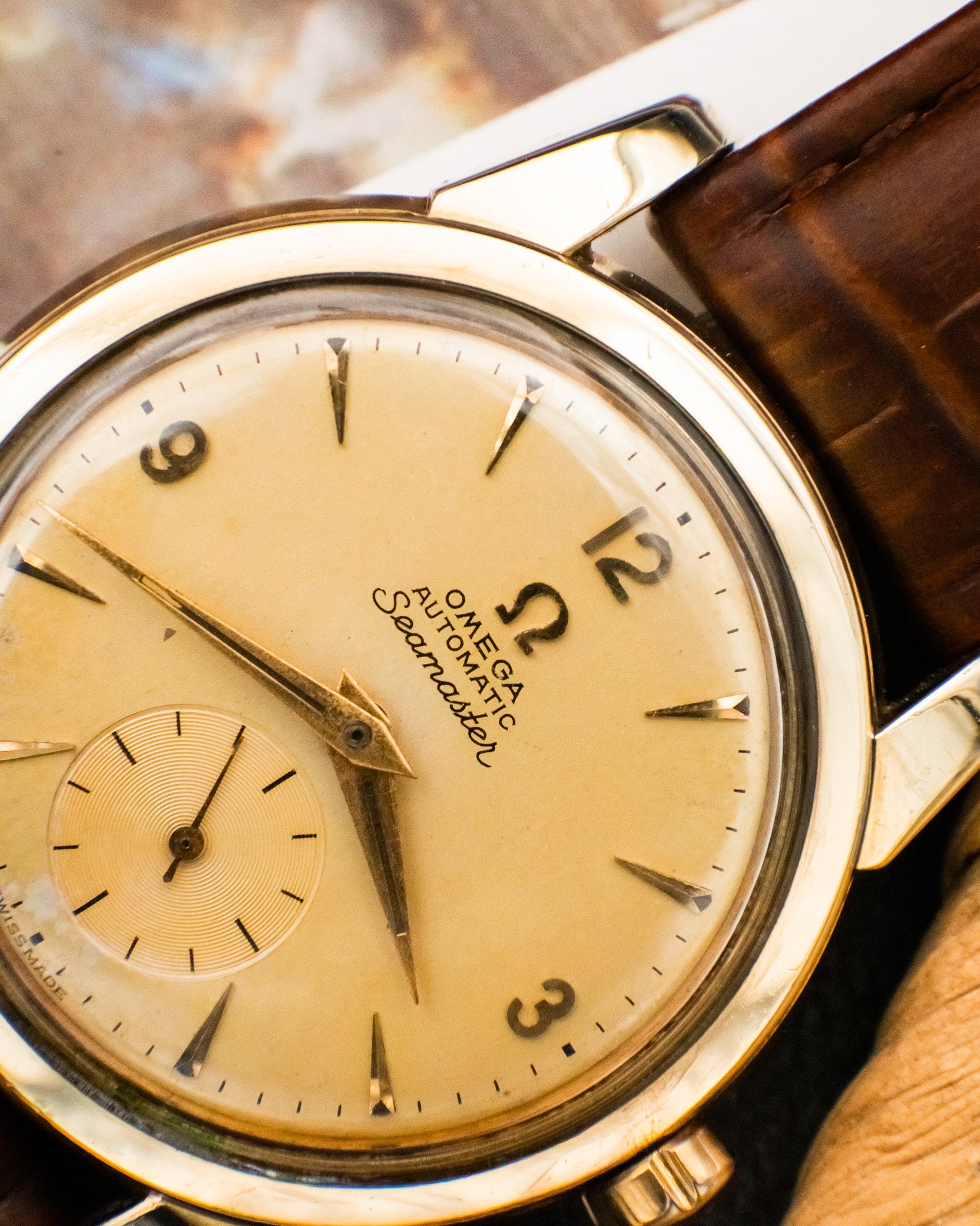 Omega 2848-1 Seamaster Sub-Second - Champagne Dial