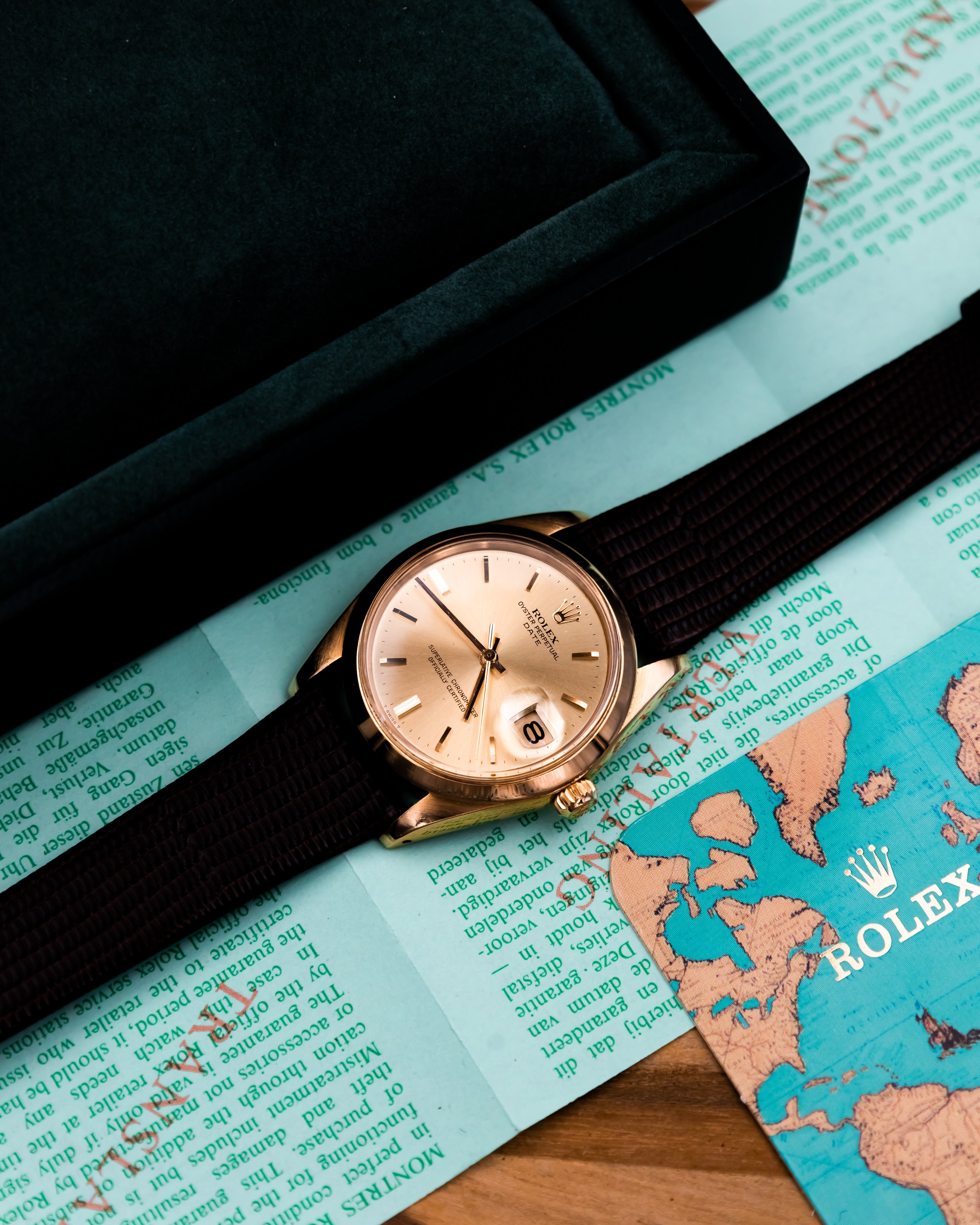 Rolex 1500 Perpetual date 18k - gold dial