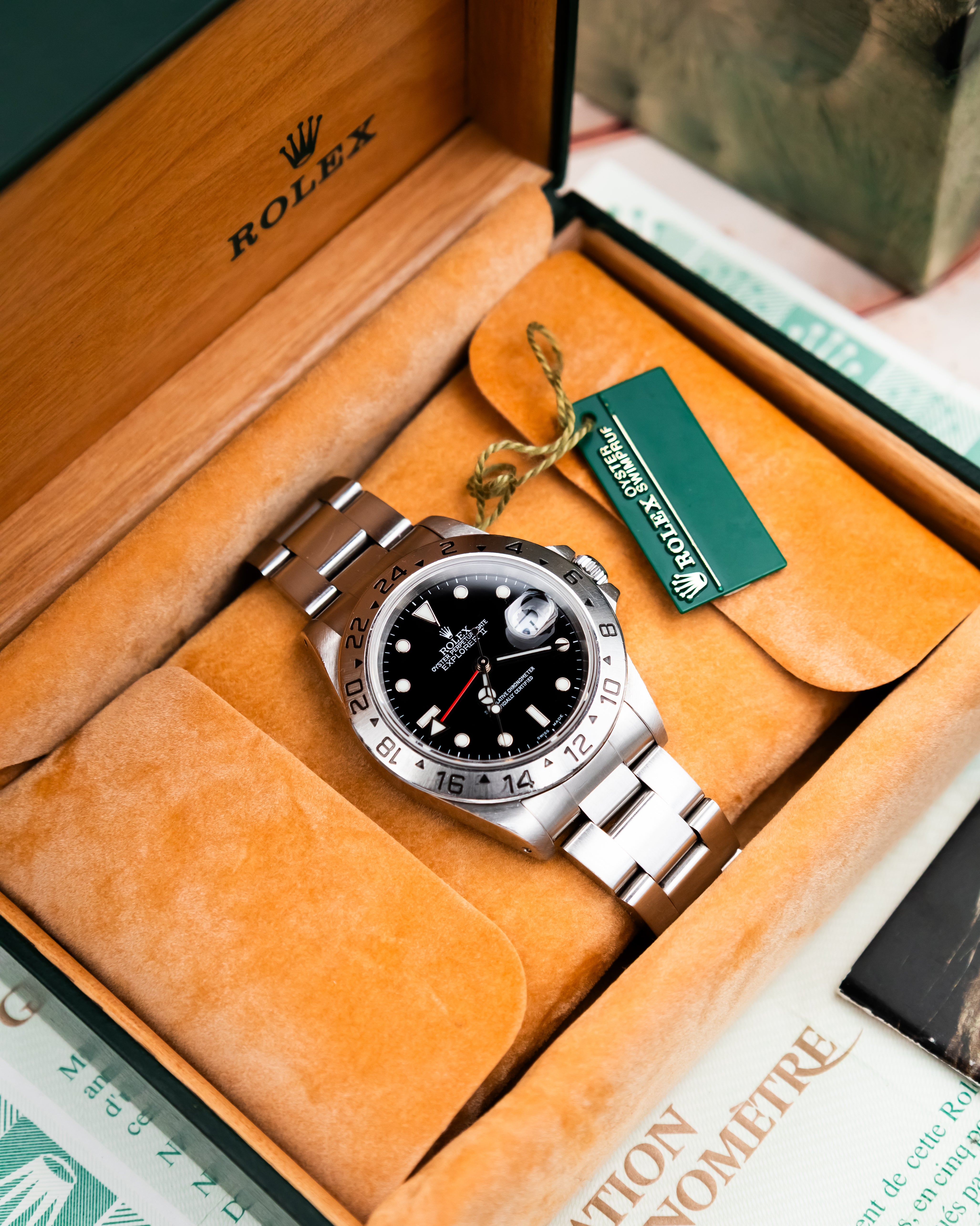 Rolex 16570 Explorer II - Black Dial