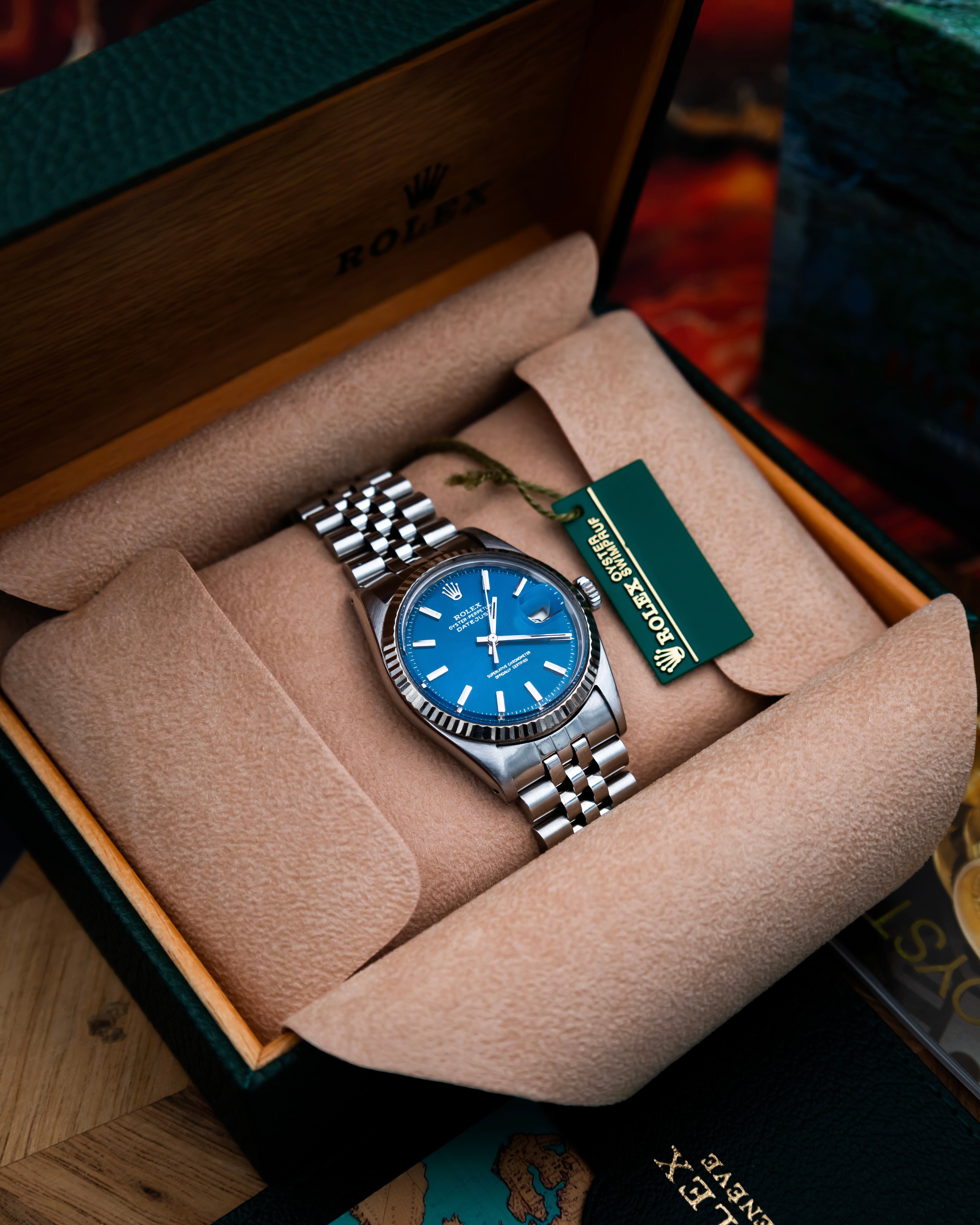 Rolex 1601 Oyster Perpetual Datejust - blue dial