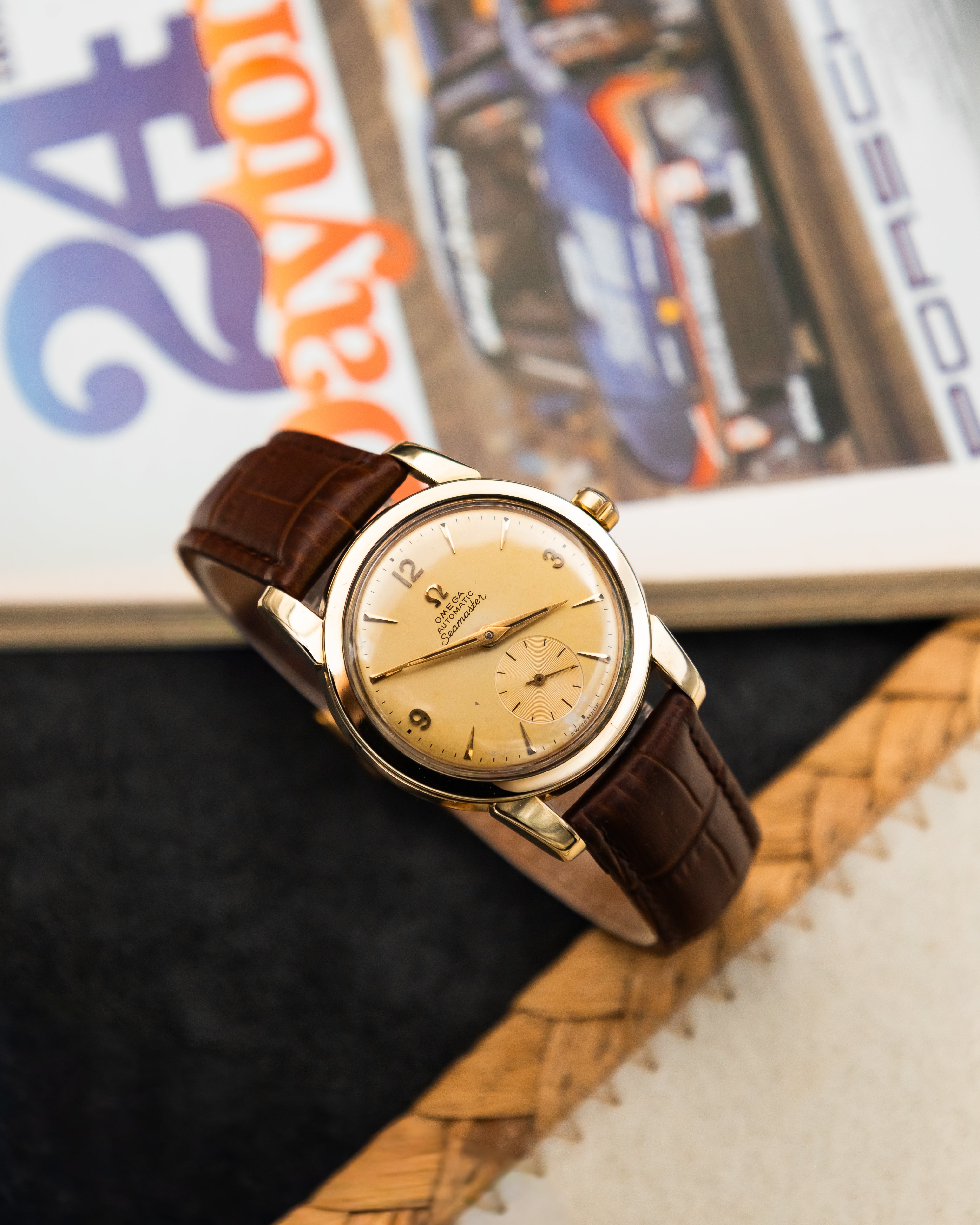 Omega 2848-1 Seamaster Sub-Second - Champagne Dial