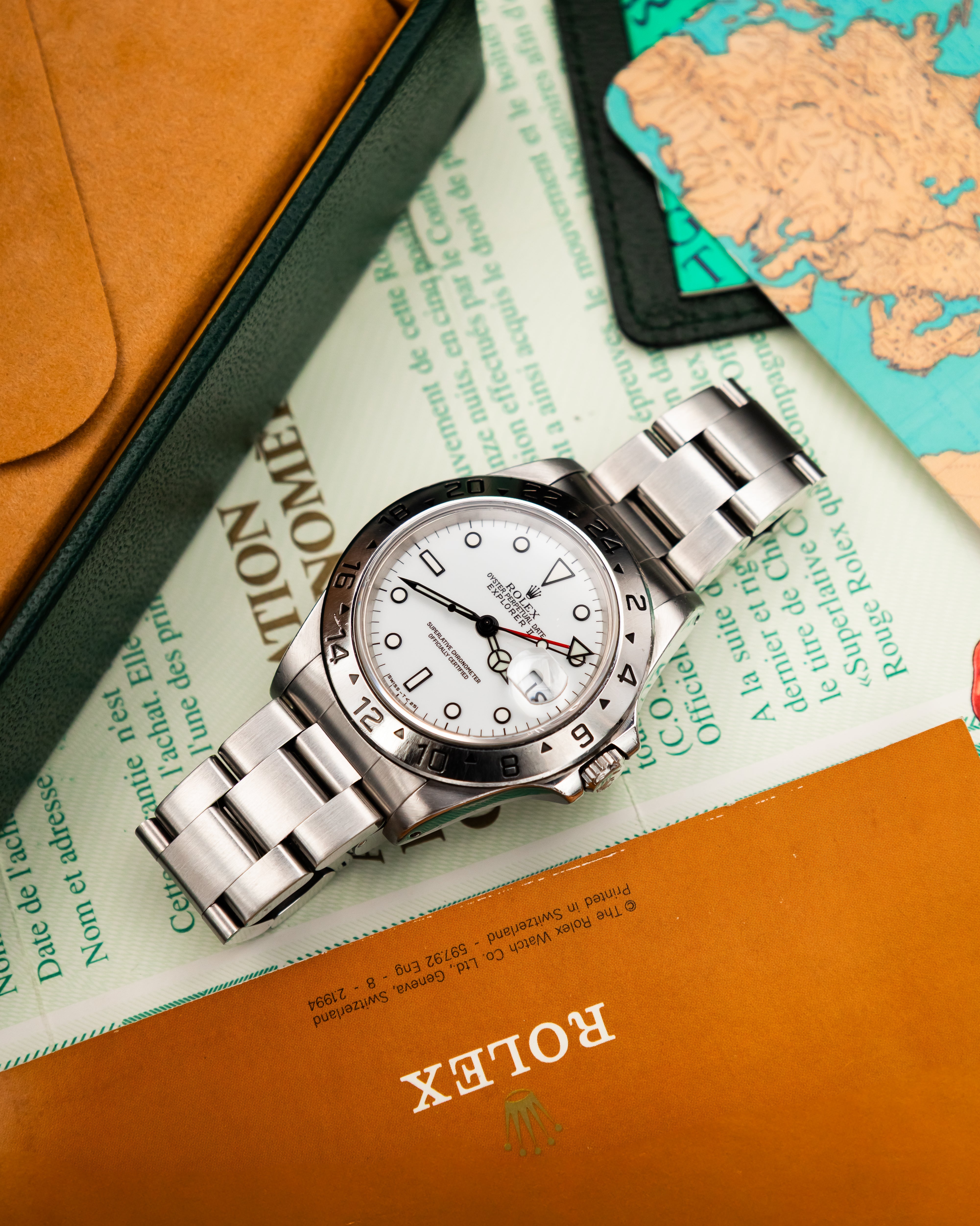 Rolex 16570 Explorer II - Polar White Dial
