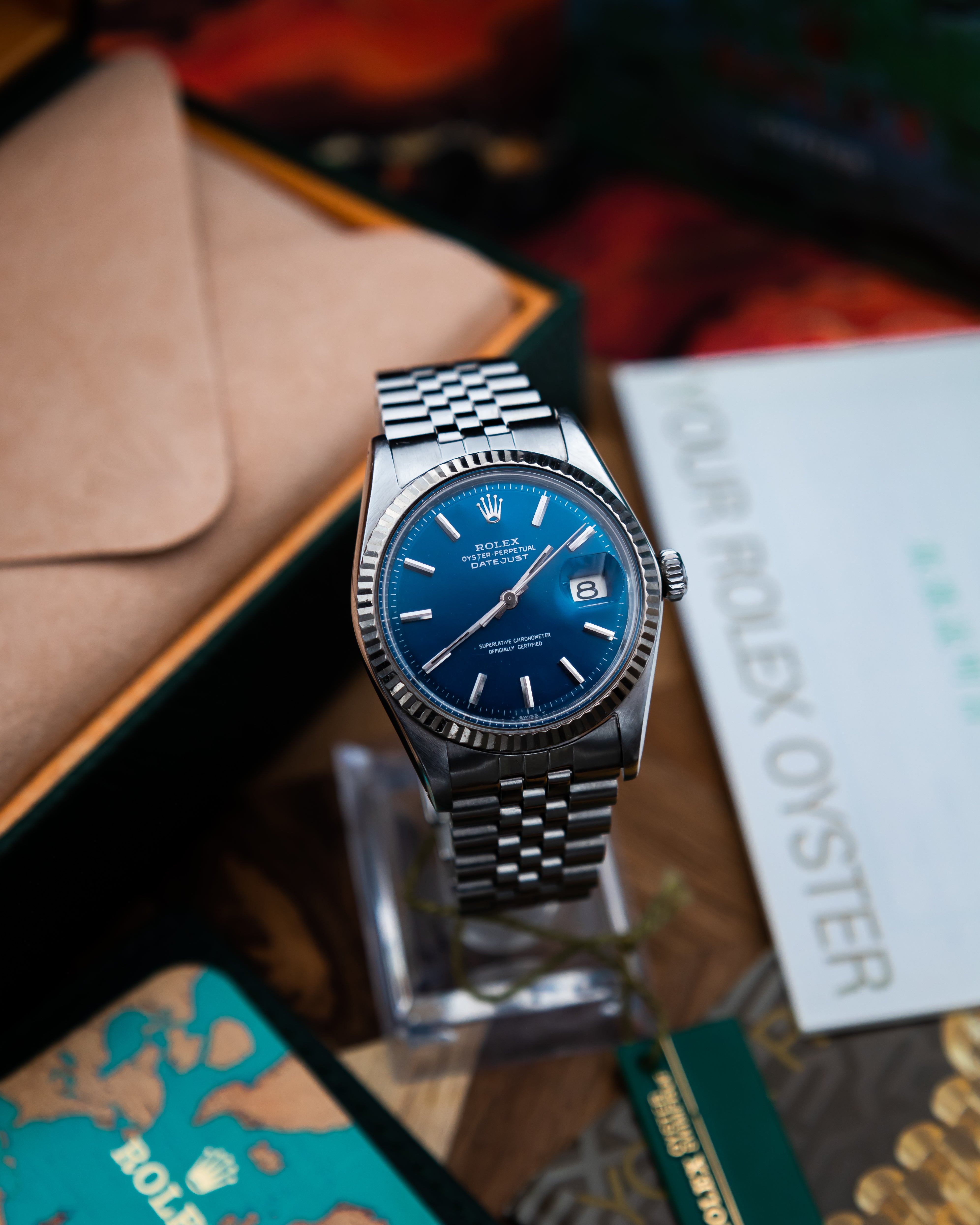 Rolex 1601 Oyster Perpetual Datejust - blue dial