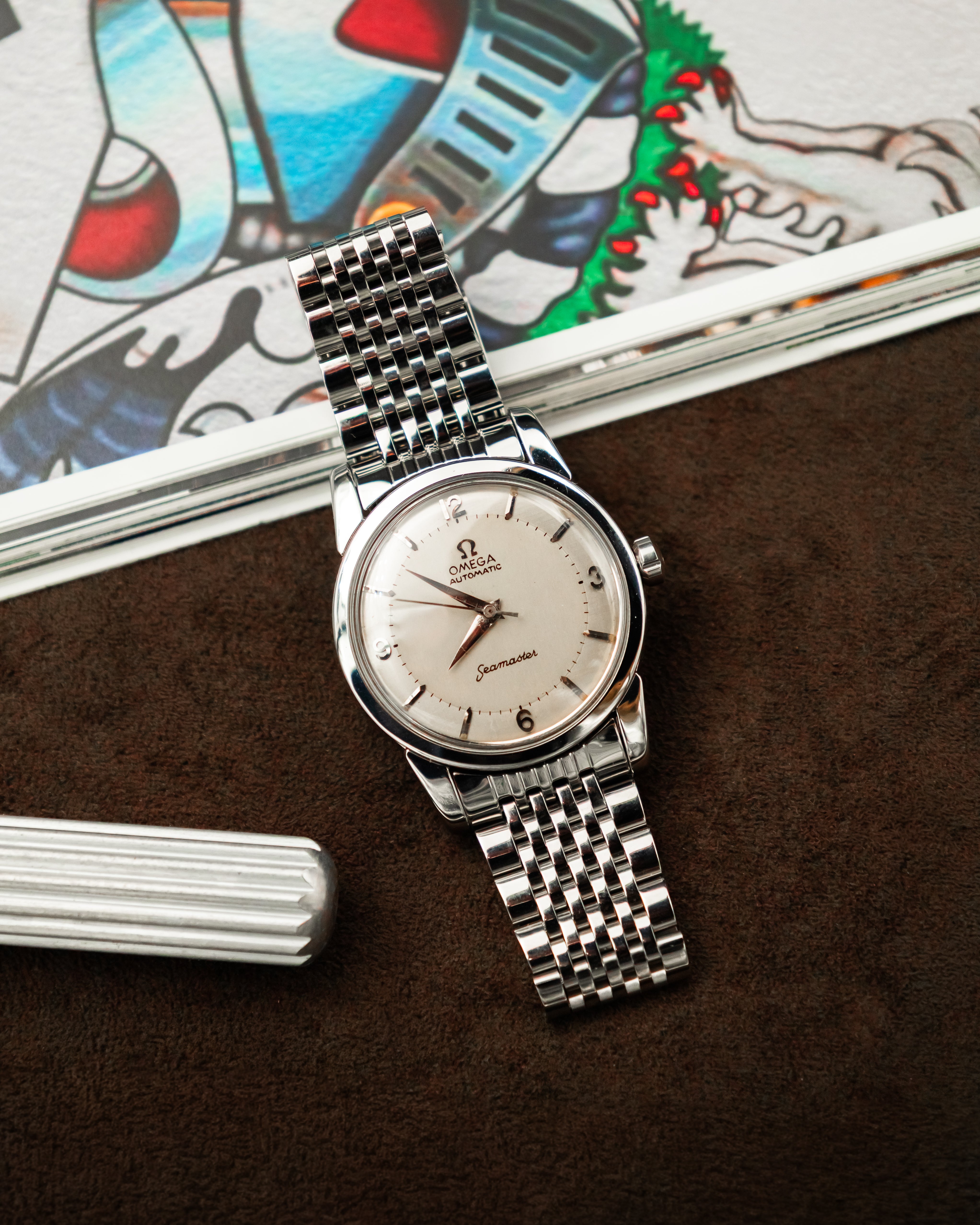 Omega 2846-2 SC Seamaster - Silver 2 tone dial