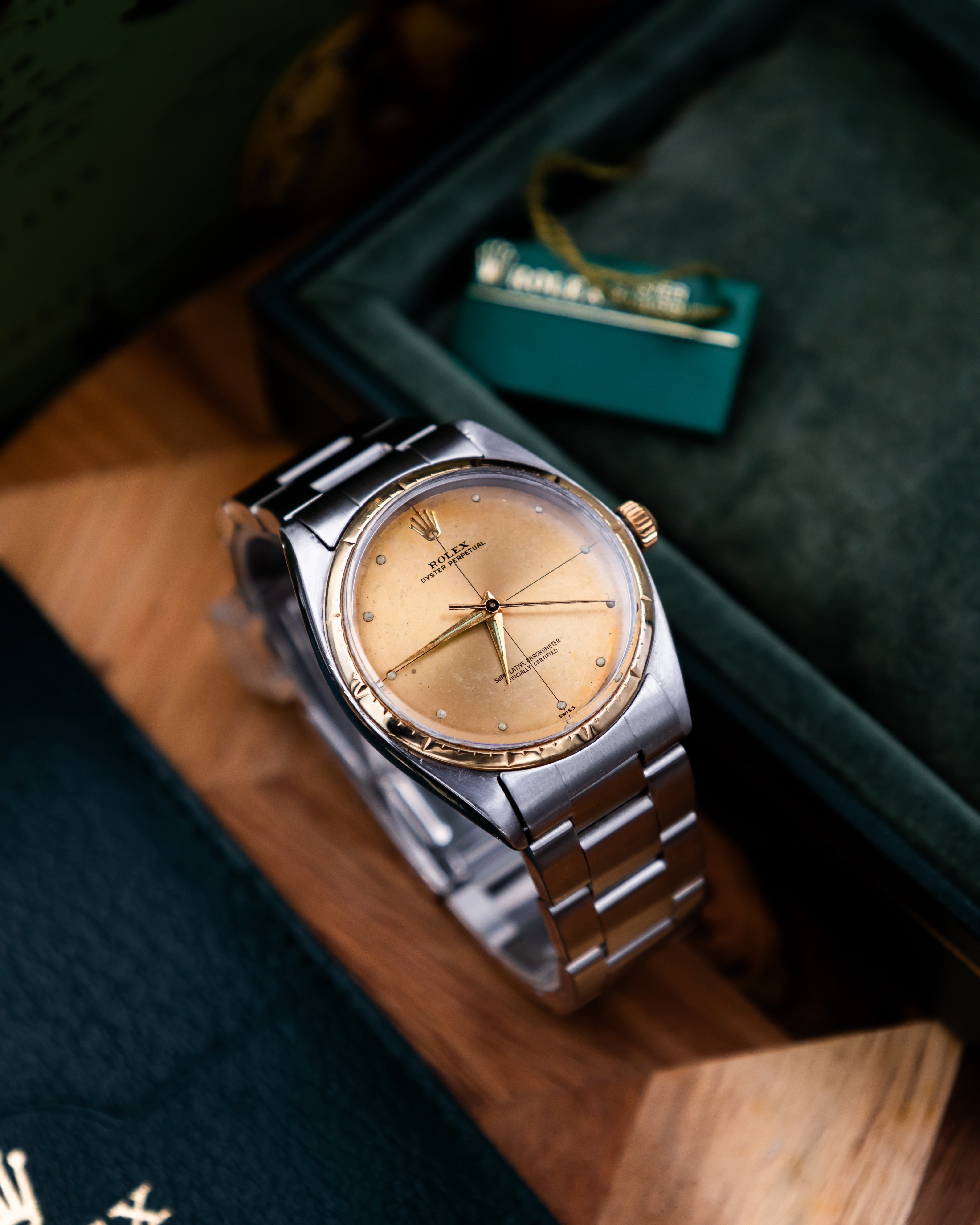 Rolex 1008 Oyster Perpetual- gold dial