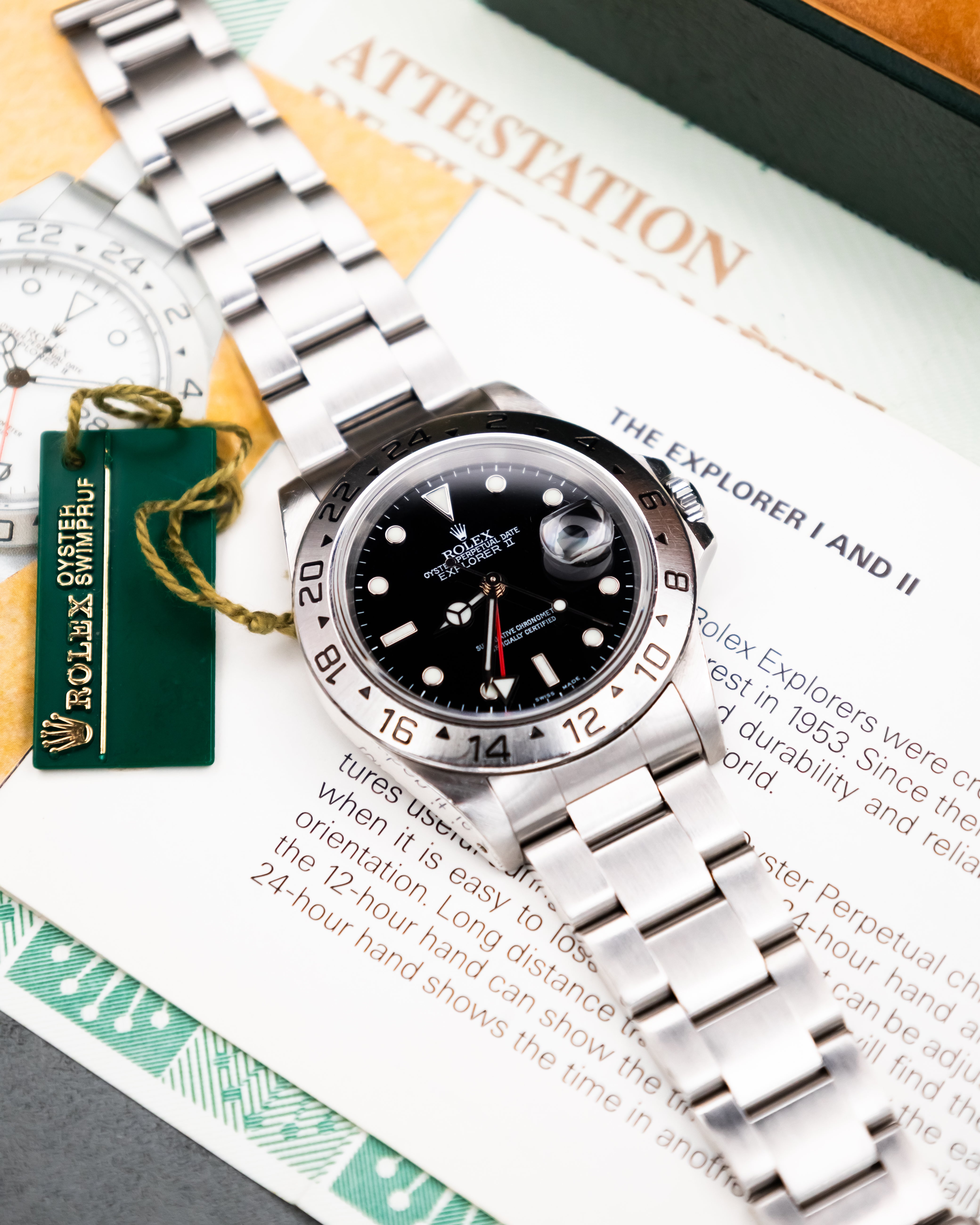 Rolex 16570 Explorer II - Black Dial