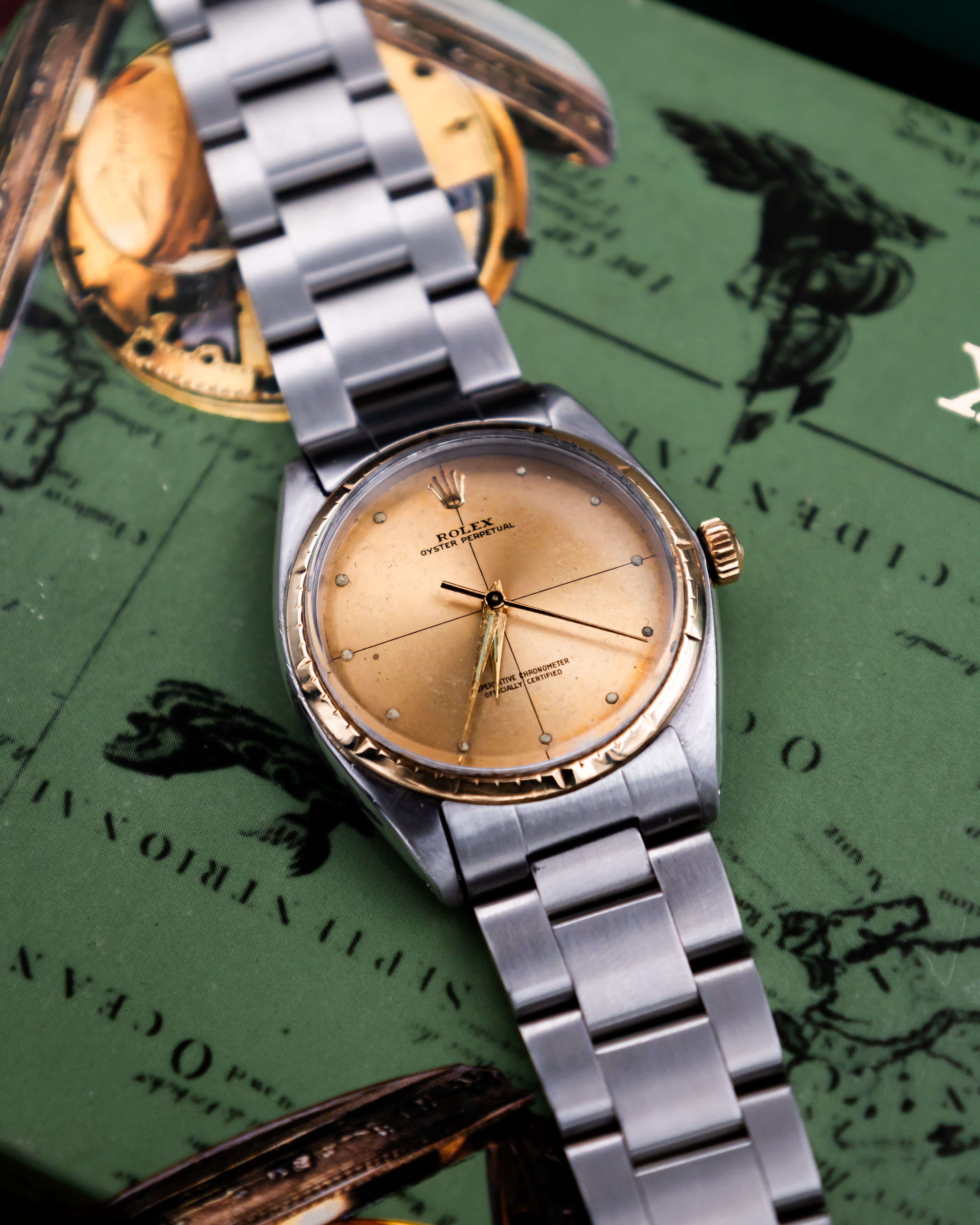 Rolex 1008 Oyster Perpetual- gold dial