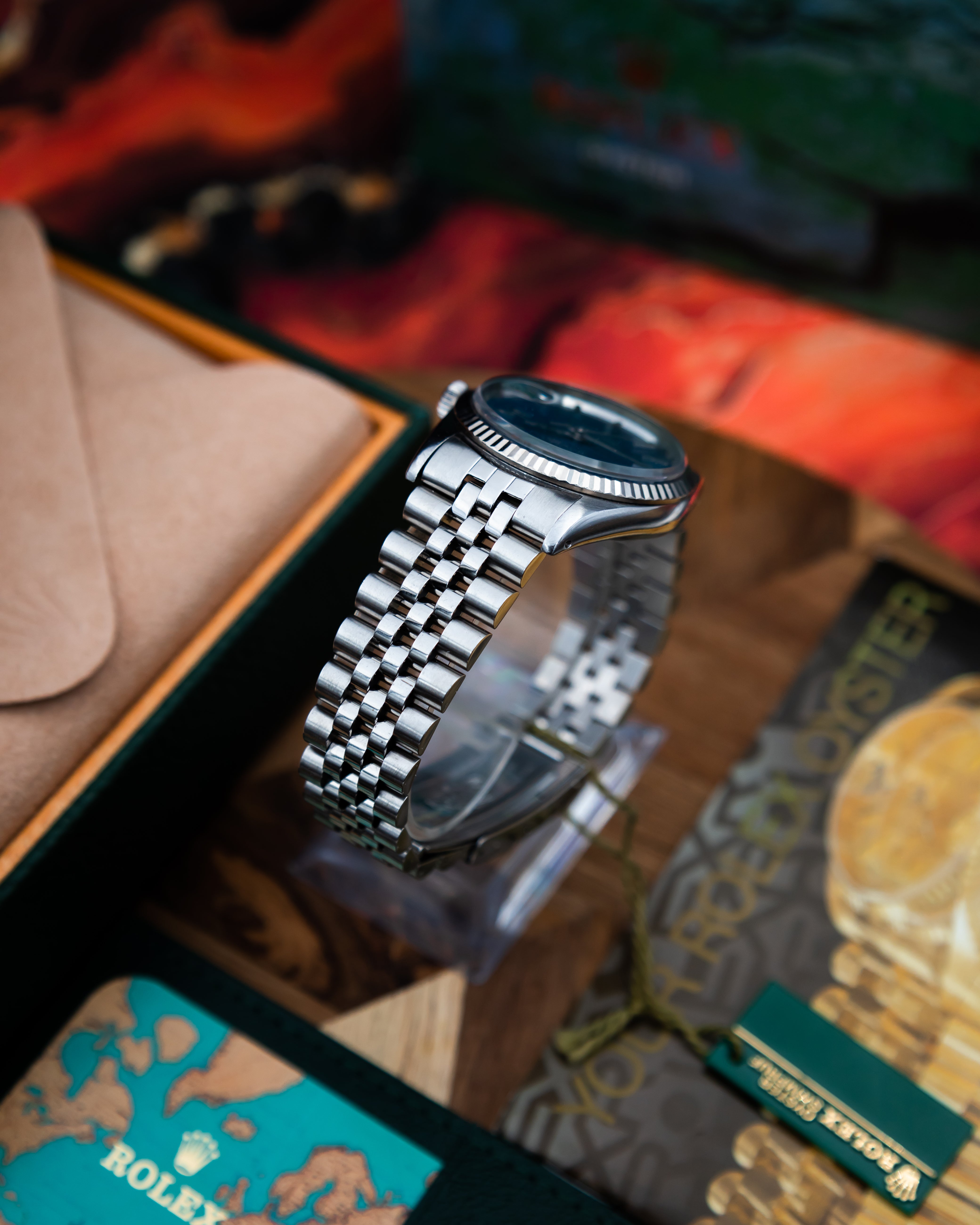 Rolex 1601 Oyster Perpetual Datejust - blue dial