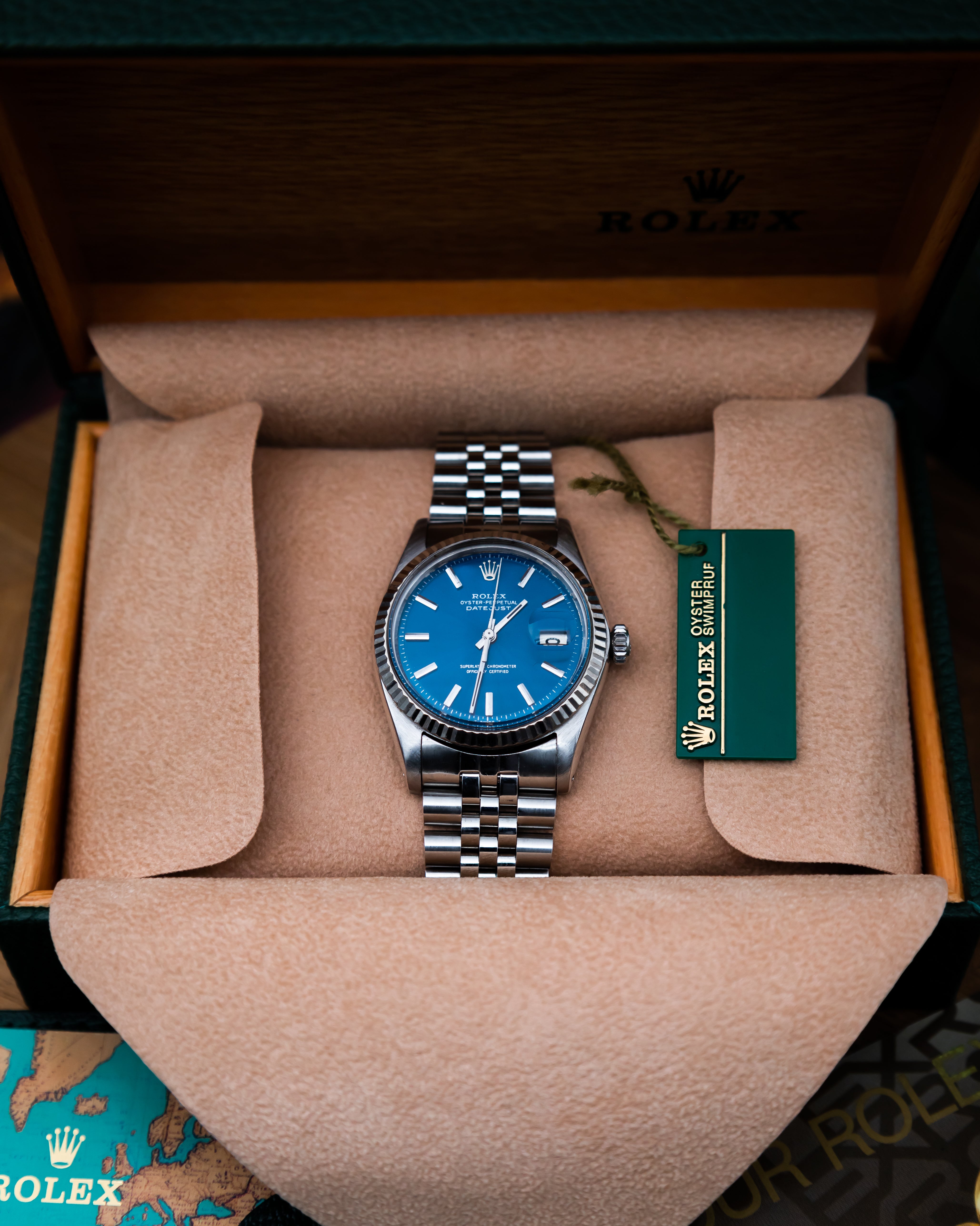 Rolex 1601 Oyster Perpetual Datejust - blue dial