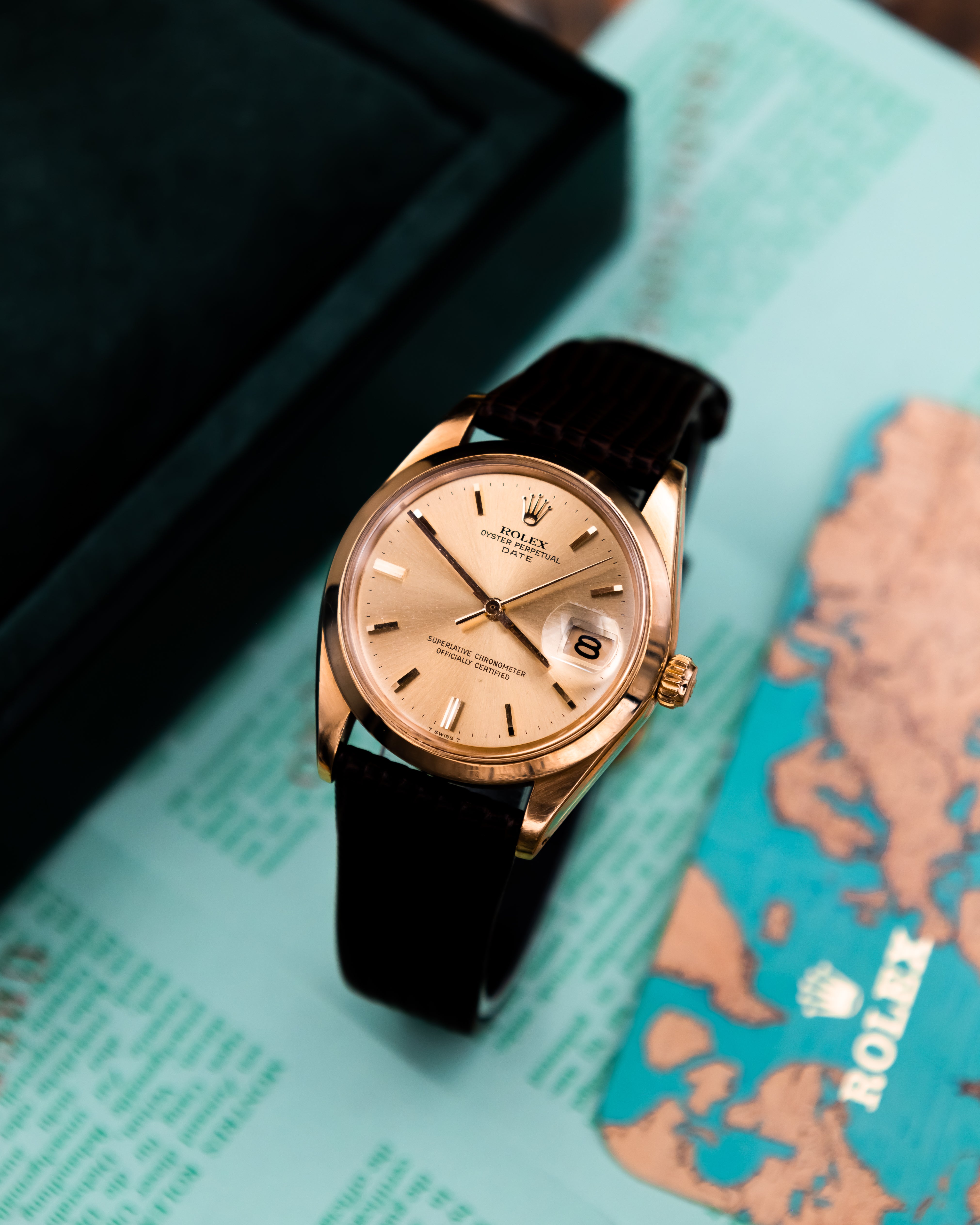 Rolex 1500 Perpetual date 18k - gold dial