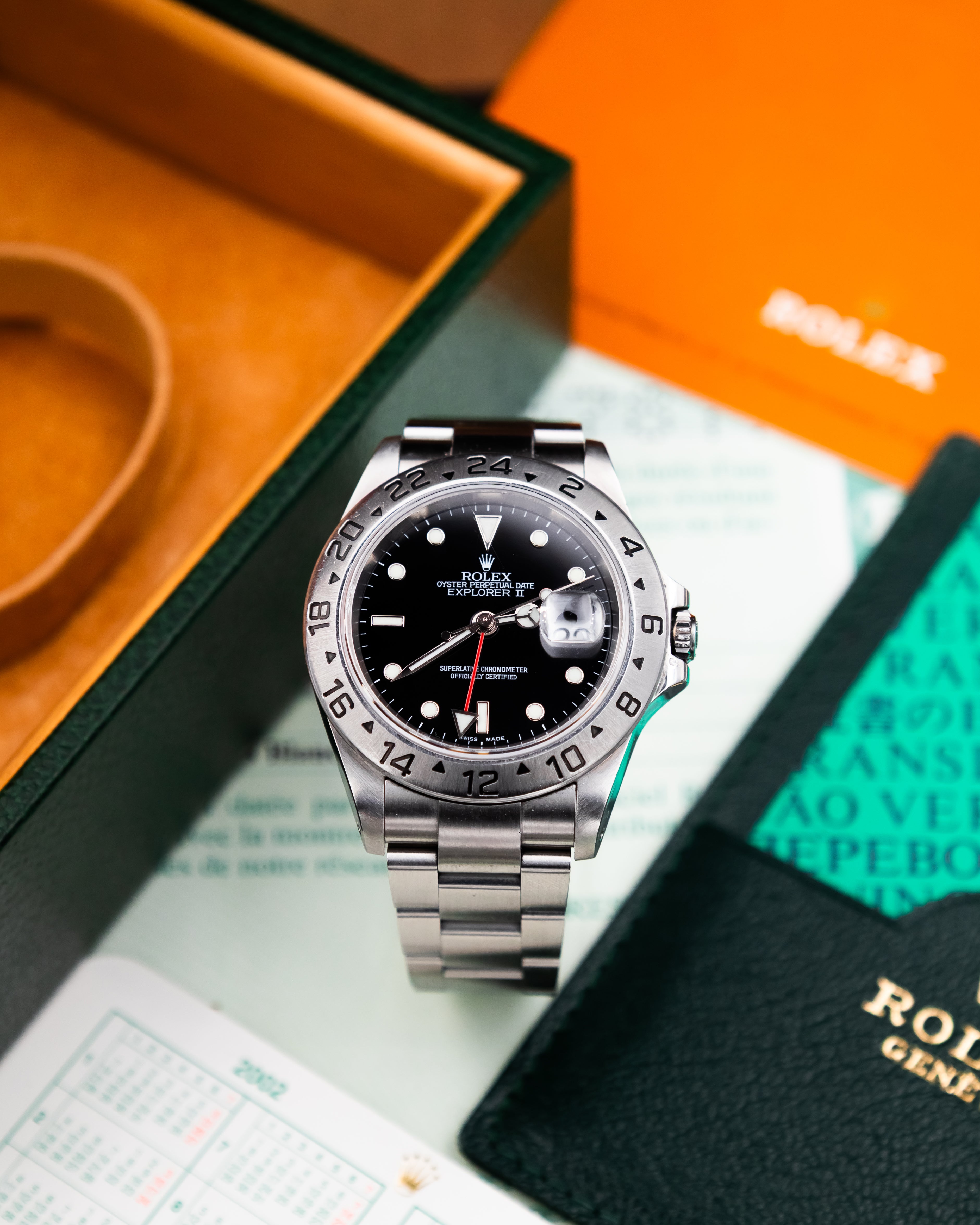 Rolex 16570 Explorer II - Black Dial