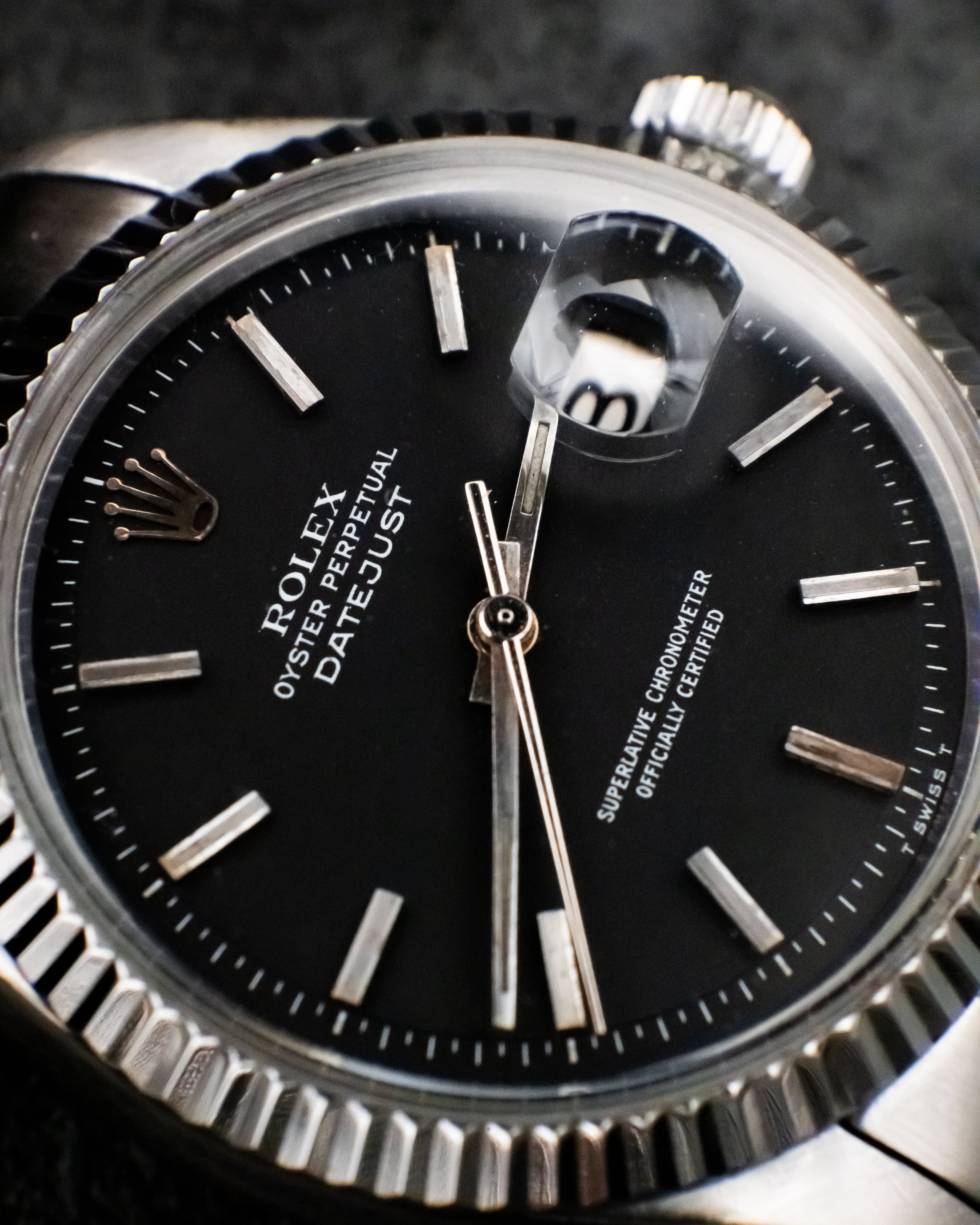 Rolex 1603 Perpetual Date - black dial