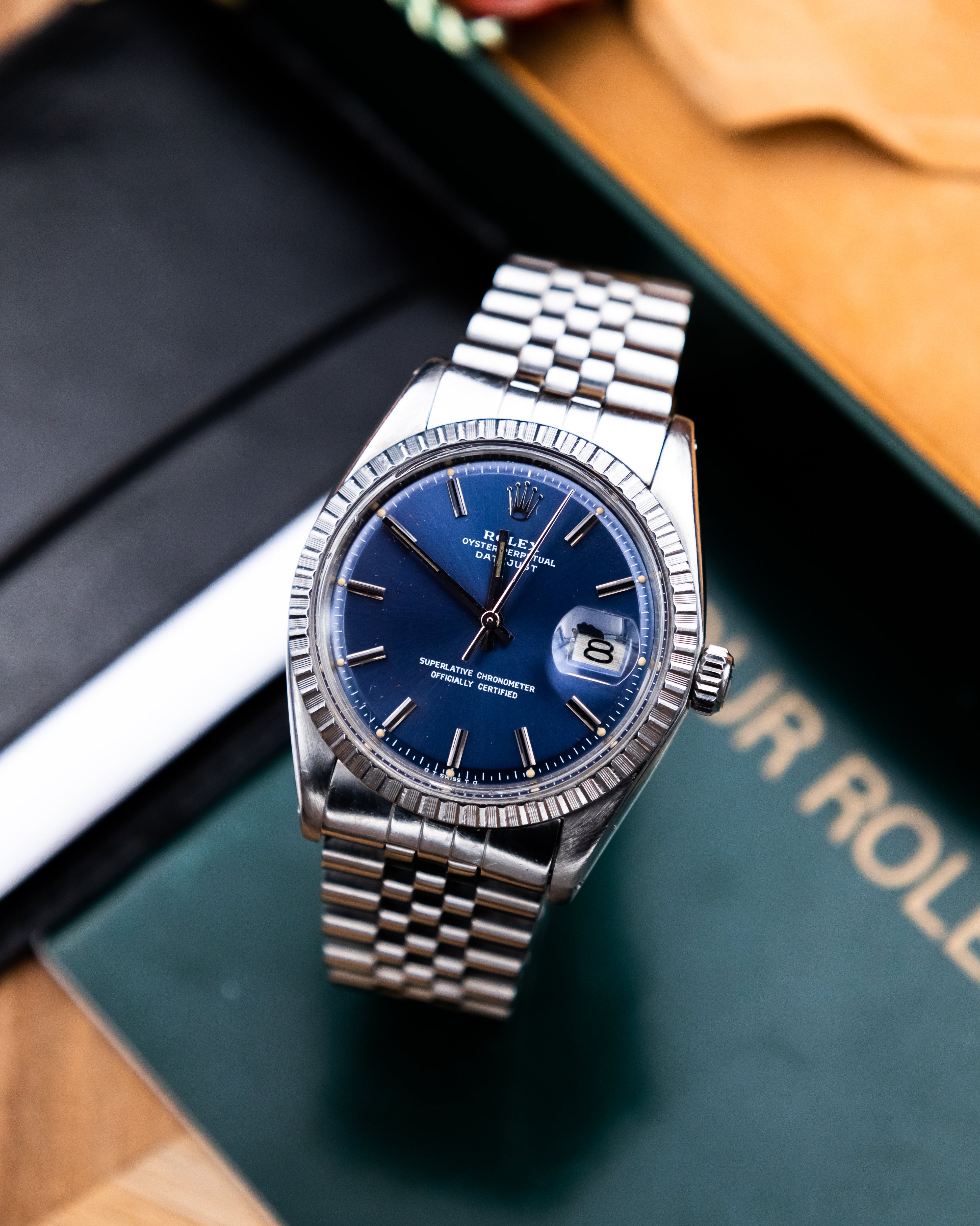 Rolex 1603 Perpetual Datejust - blue dial