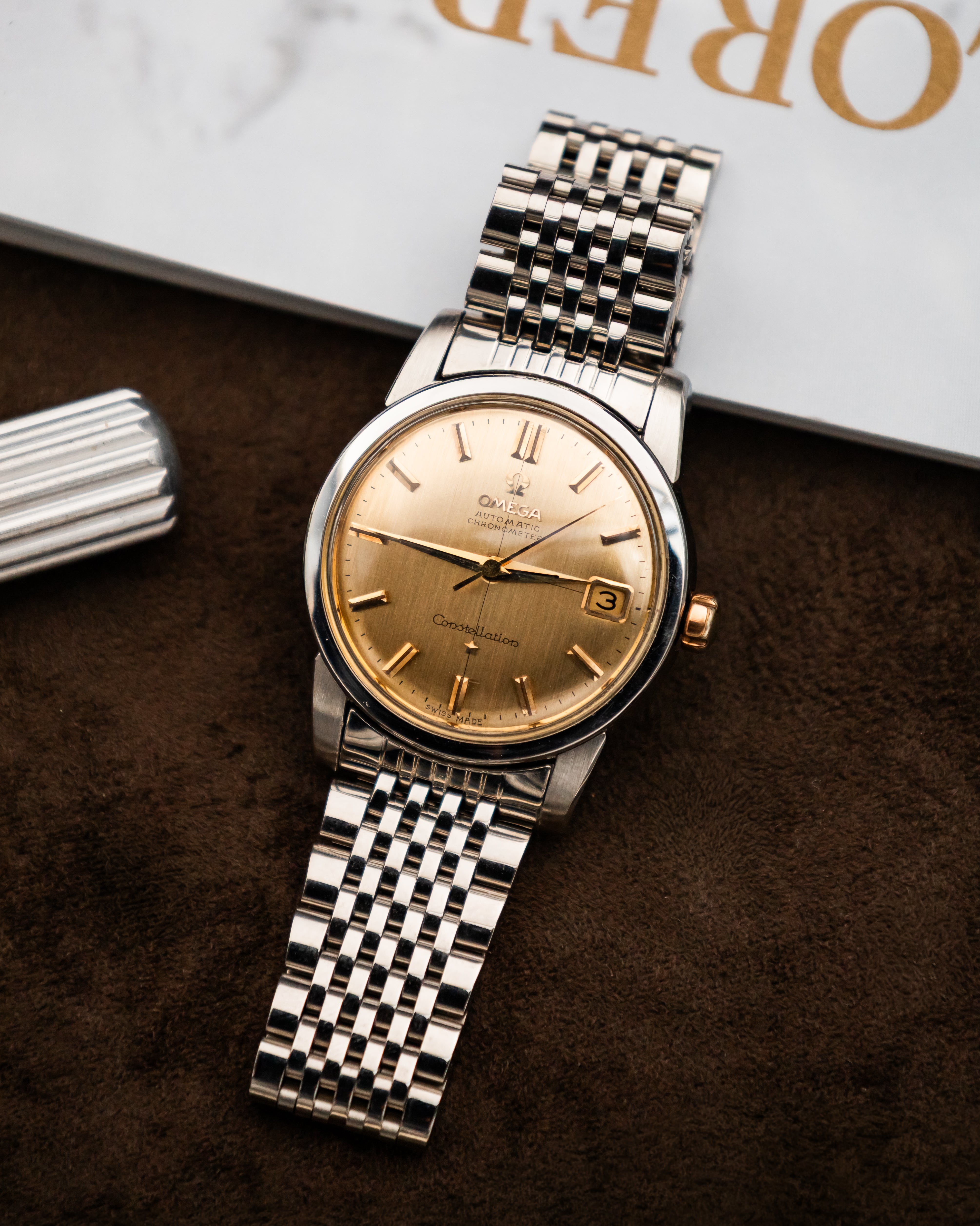 Omega Constellation Automatic - Gold Brushed Dial