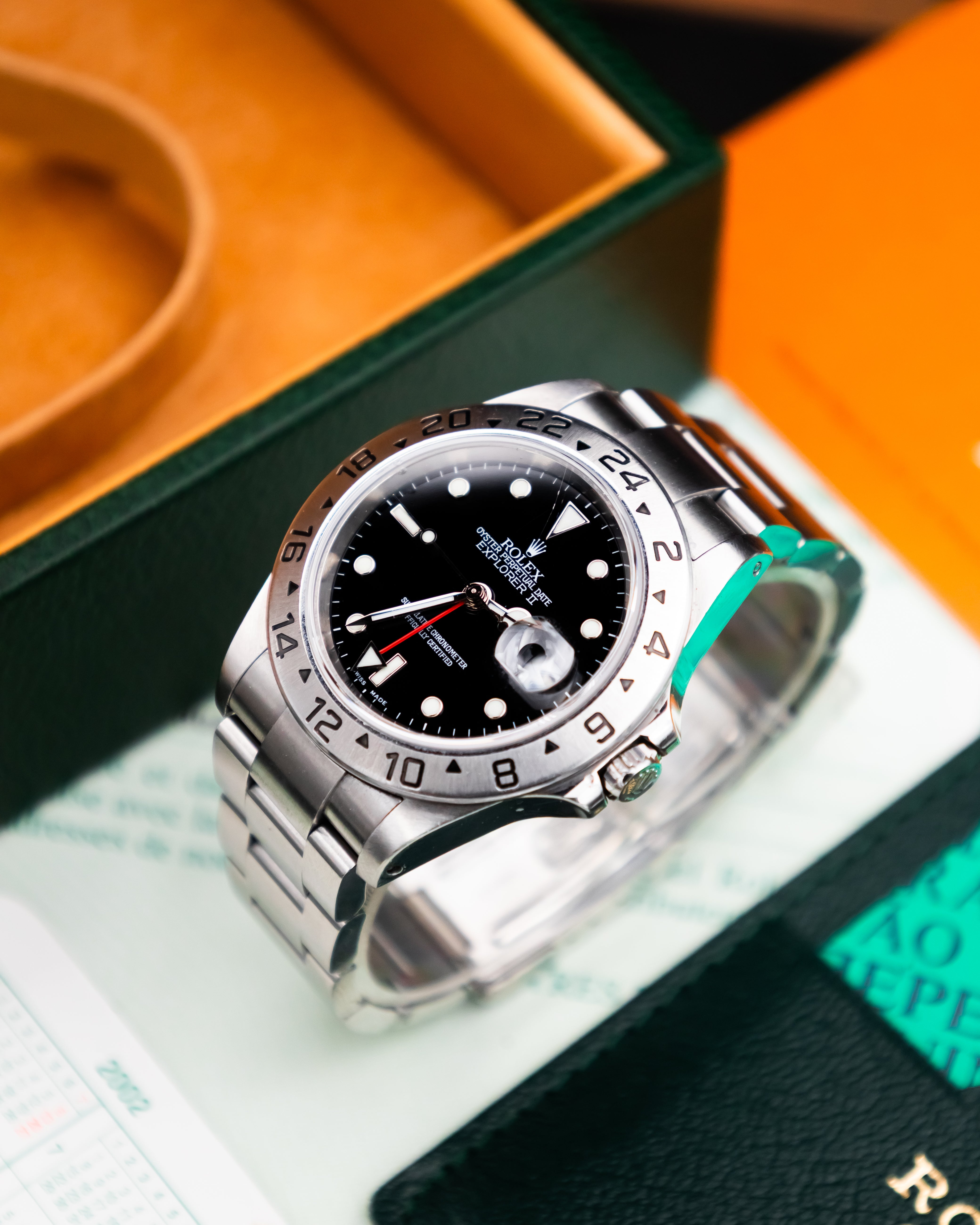 Rolex 16570 Explorer II - Black Dial