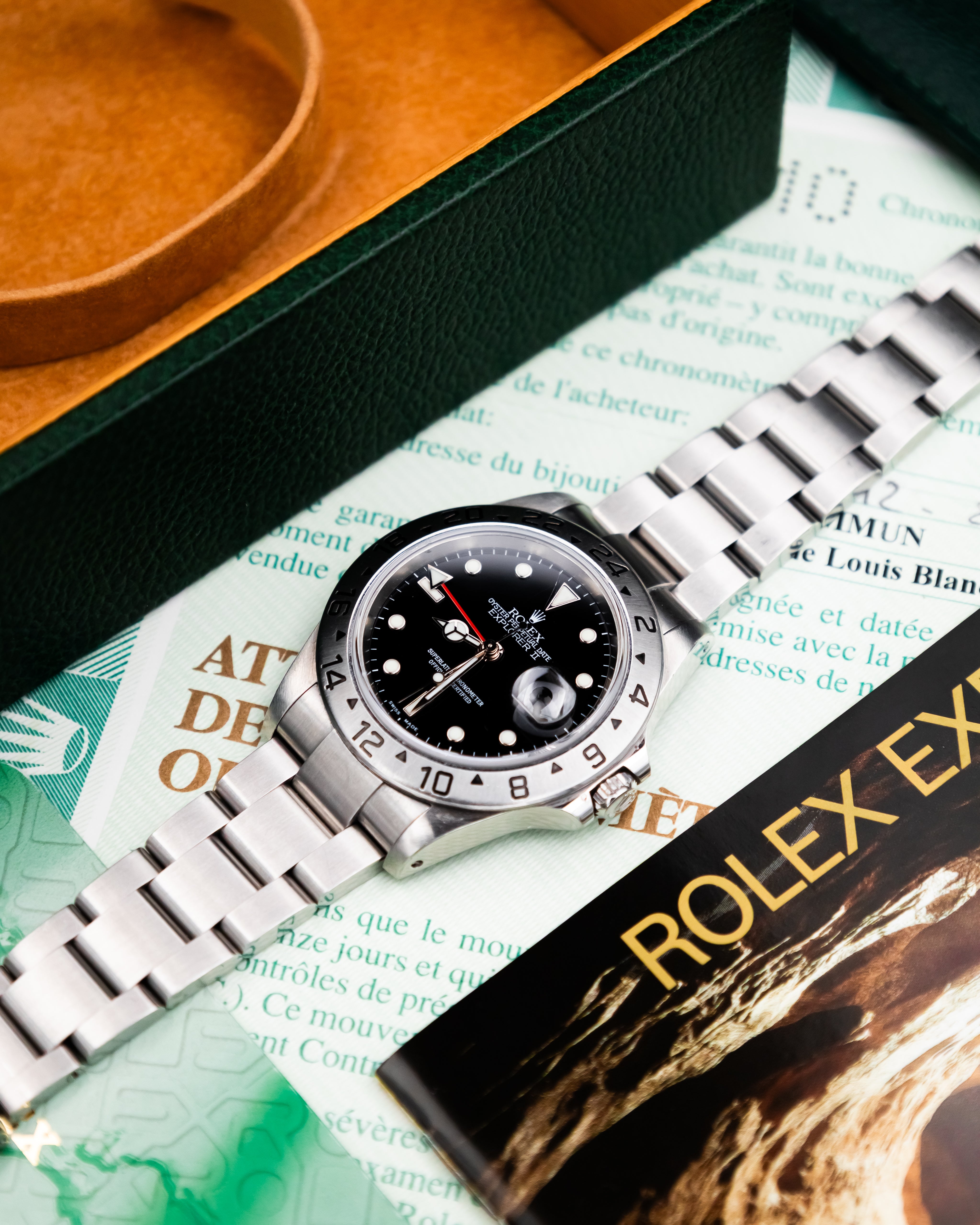 Rolex 16570 Explorer II - Black Dial