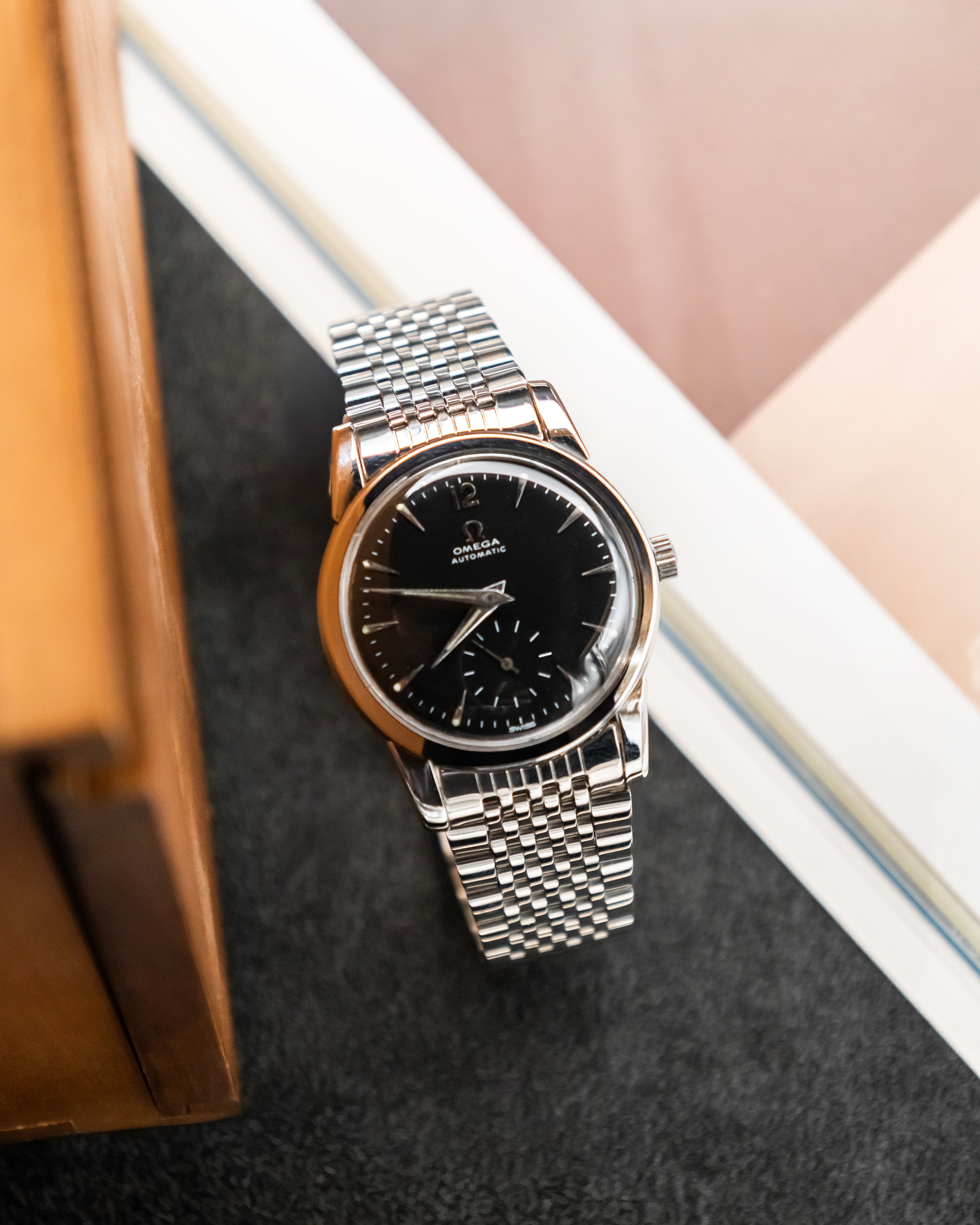 Omega 2848-1 Seamaster Sub-Second - Black Dial