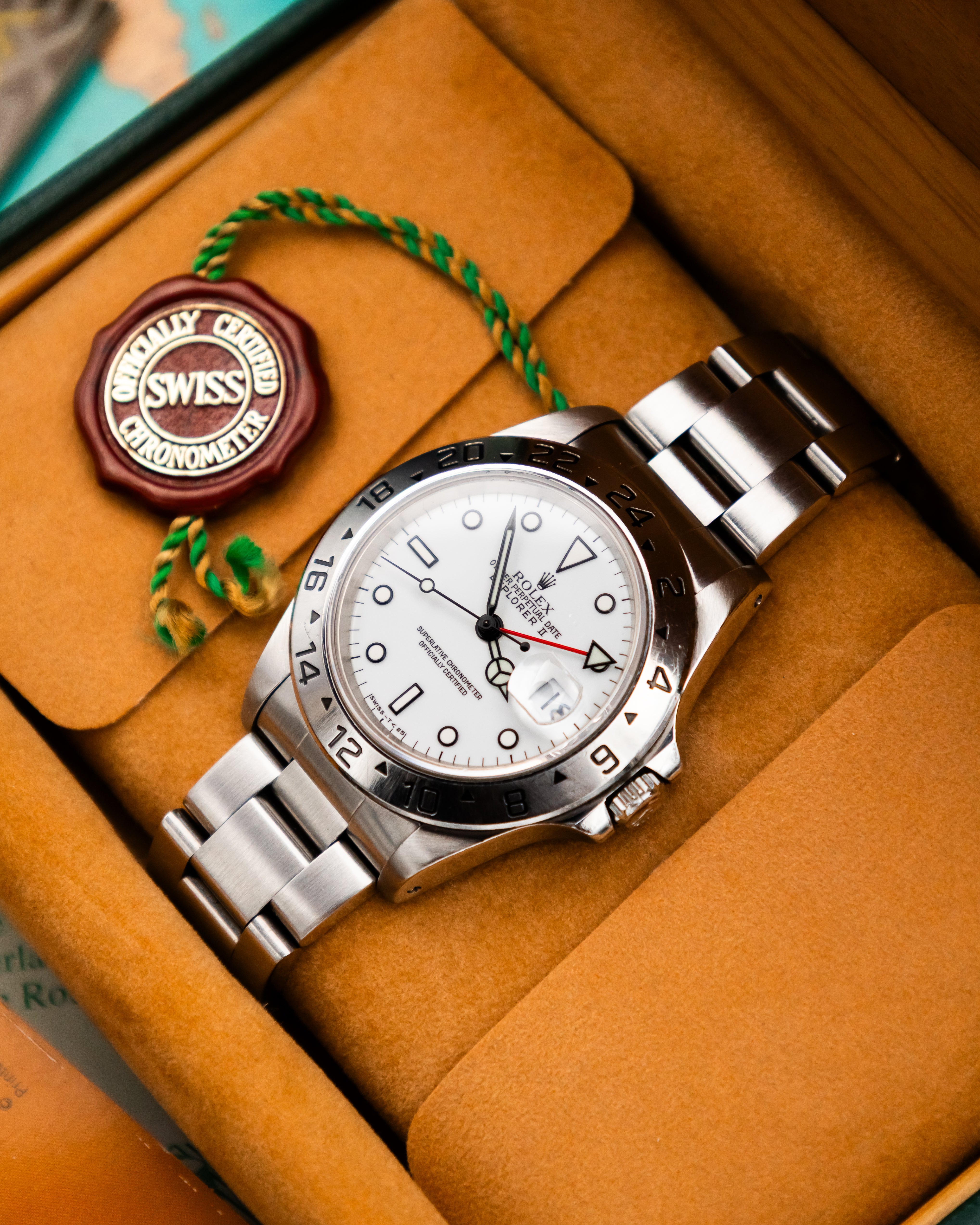 Rolex 16570 Explorer II - Polar White Dial