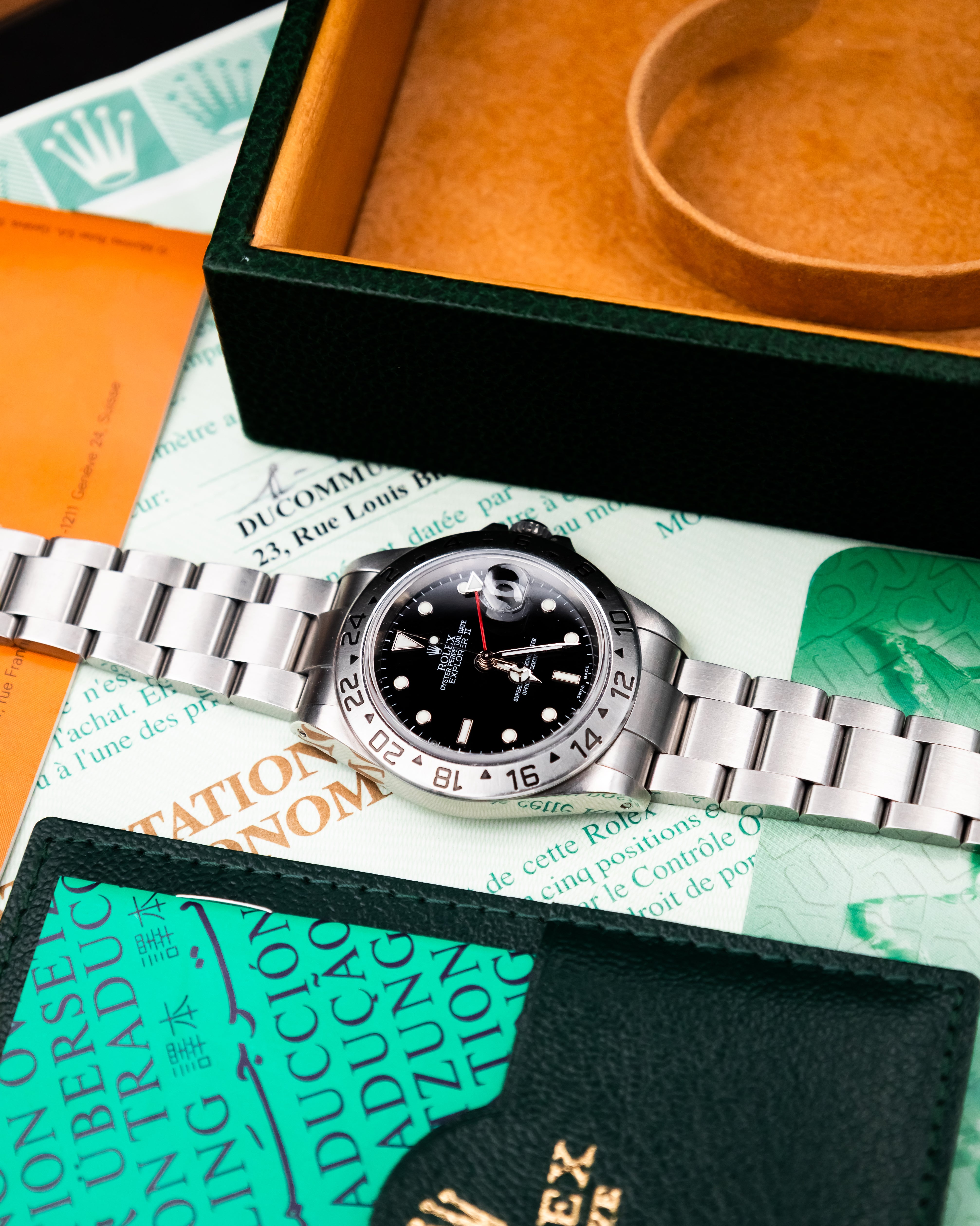 Rolex 16570 Explorer II - Black Dial