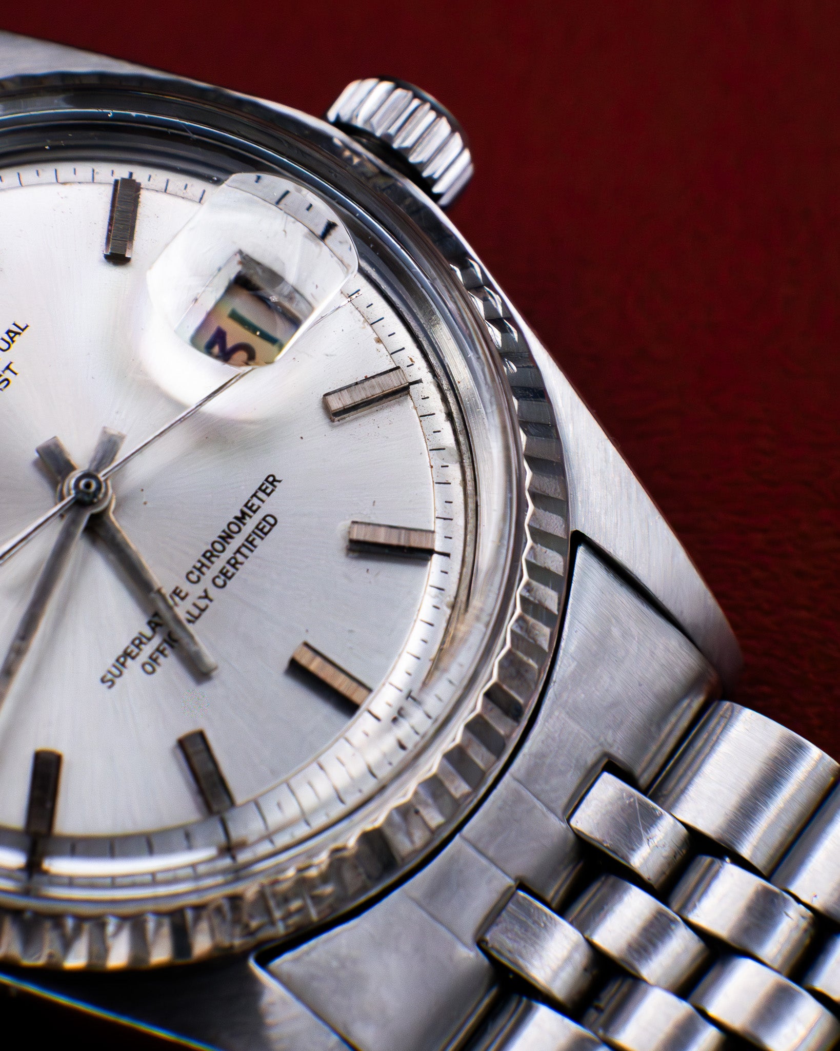 Rolex 1601 Oyster Perpetual- silver dial