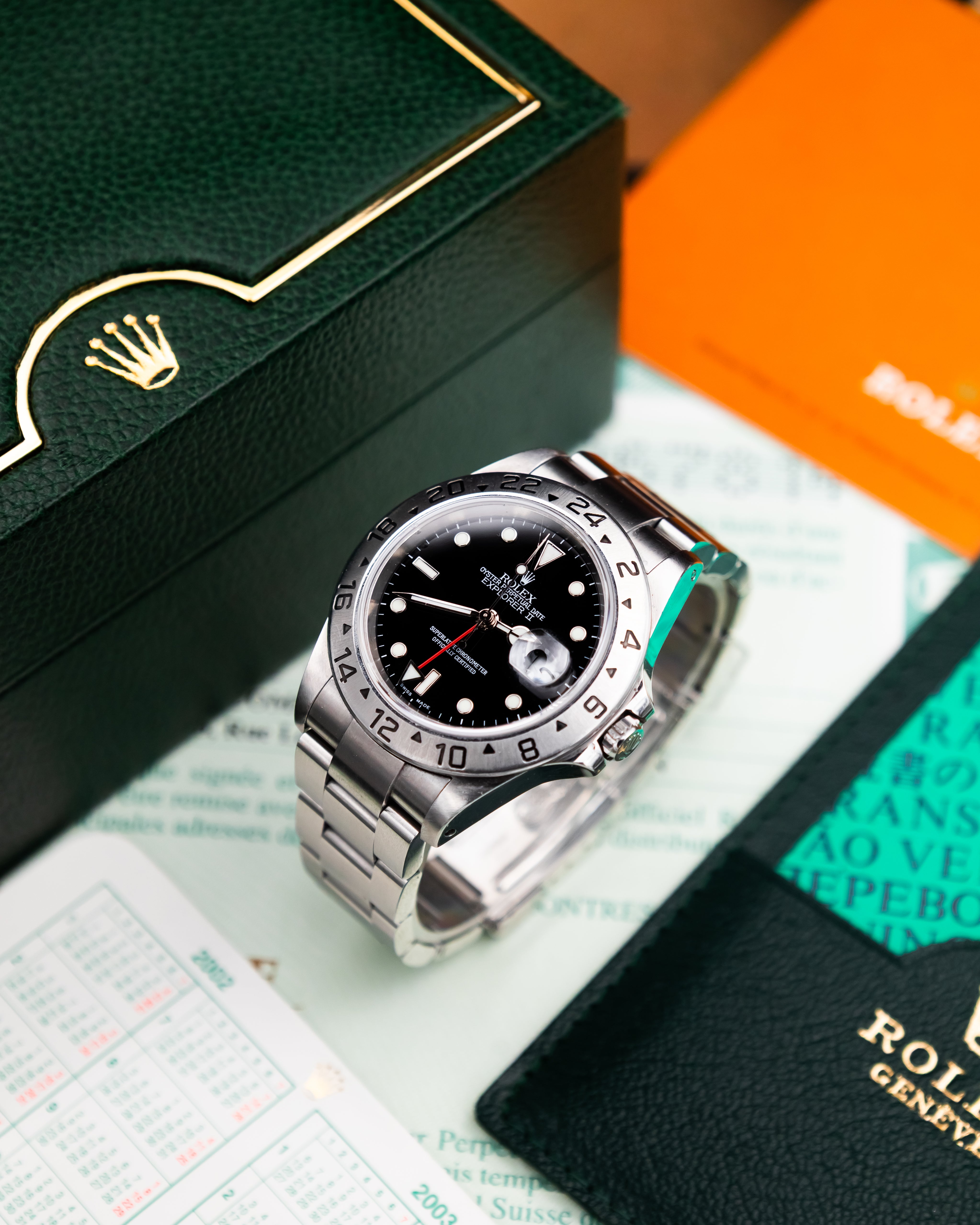 Rolex 16570 Explorer II - Black Dial