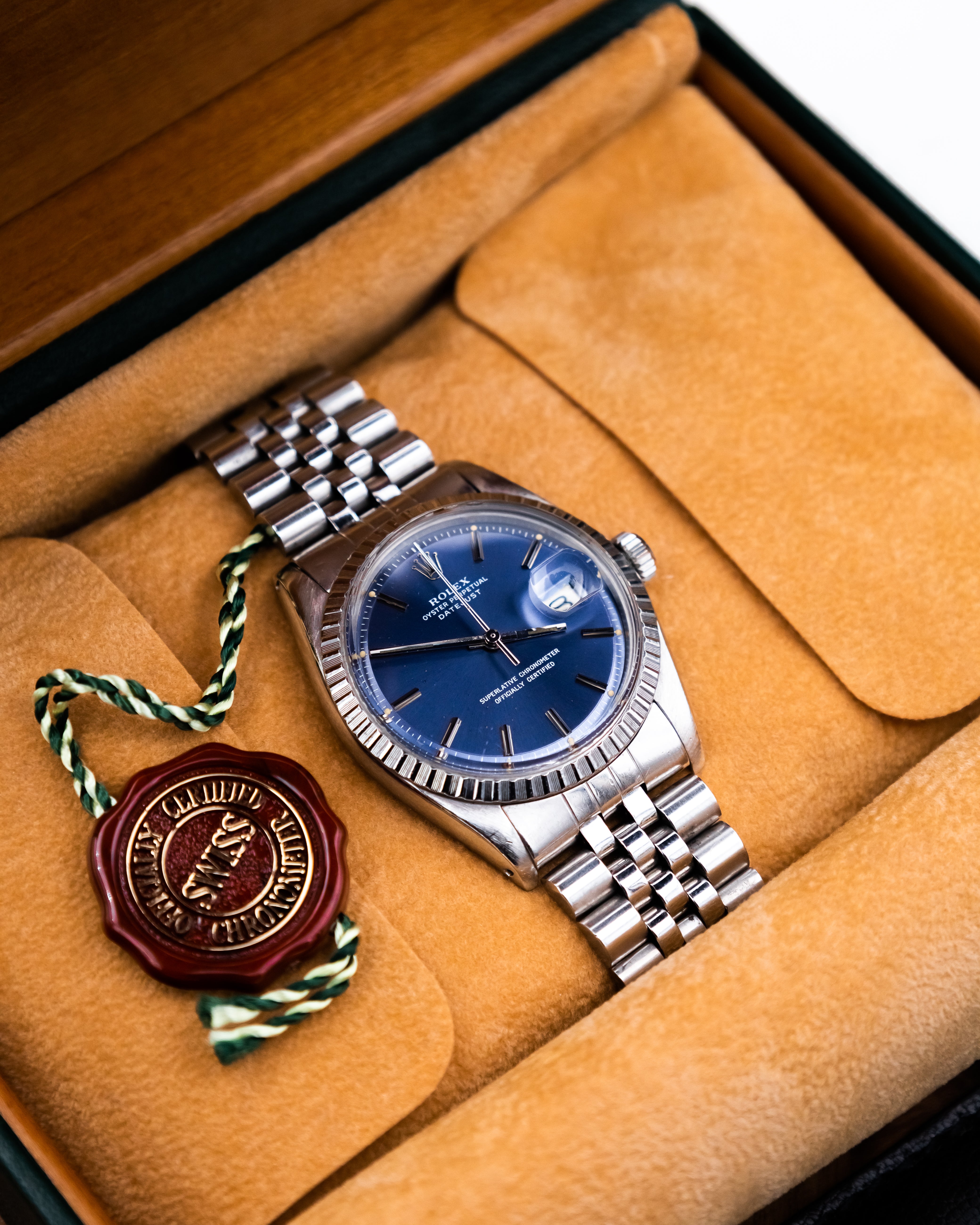Rolex 1603 Perpetual Datejust - blue dial