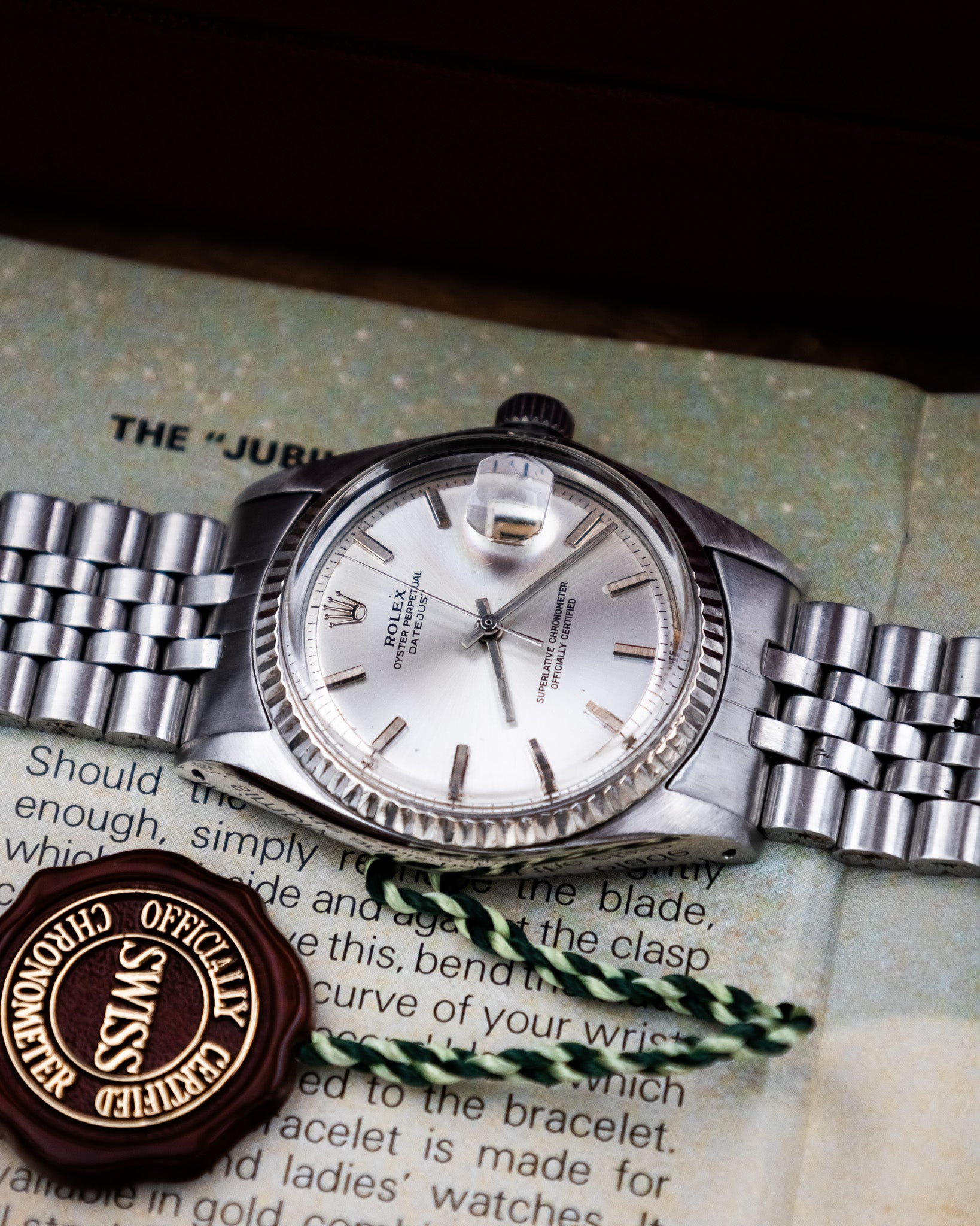 Rolex 1601 Oyster Perpetual- silver dial