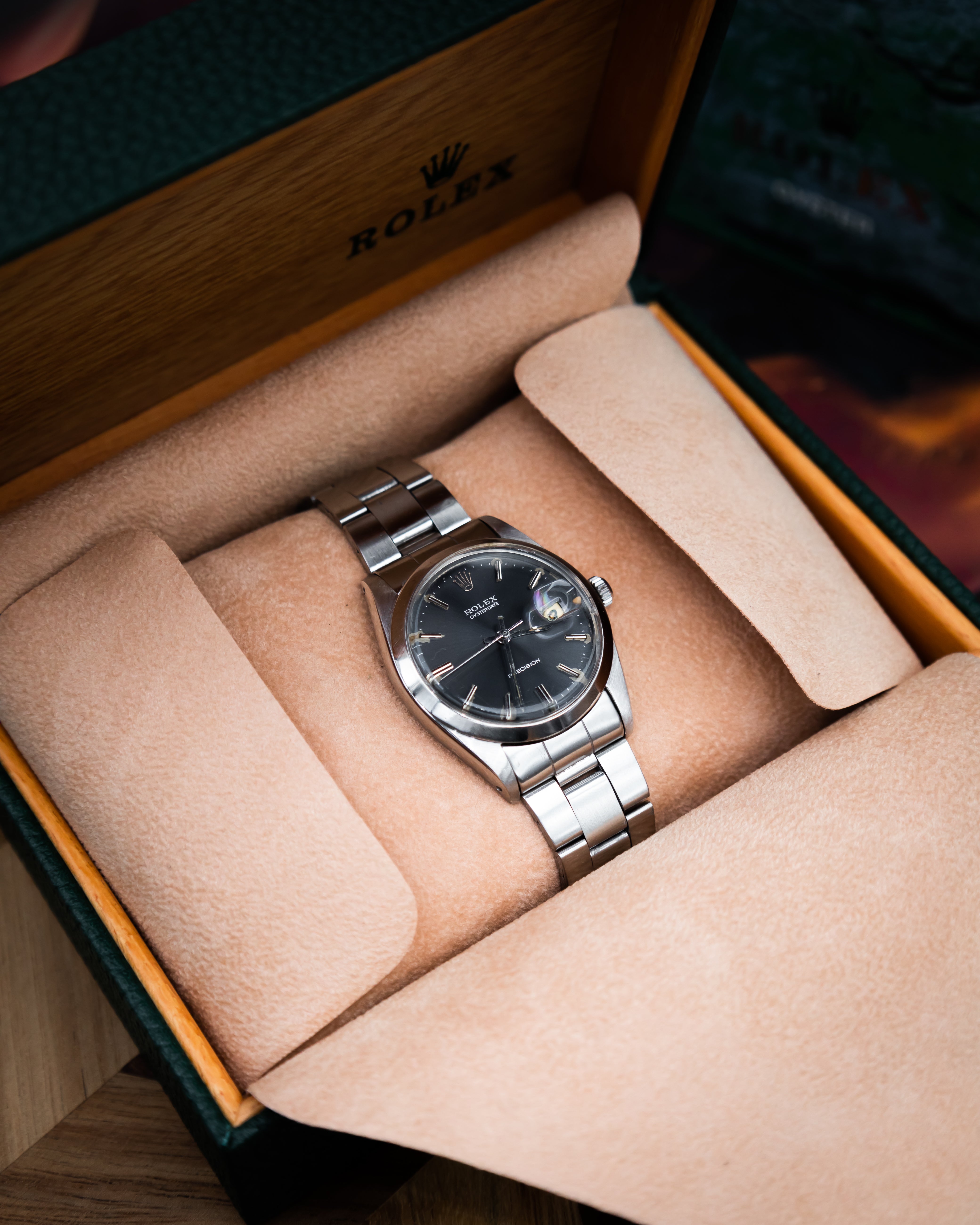 Rolex 6694 Oysterdate - dark grey dial