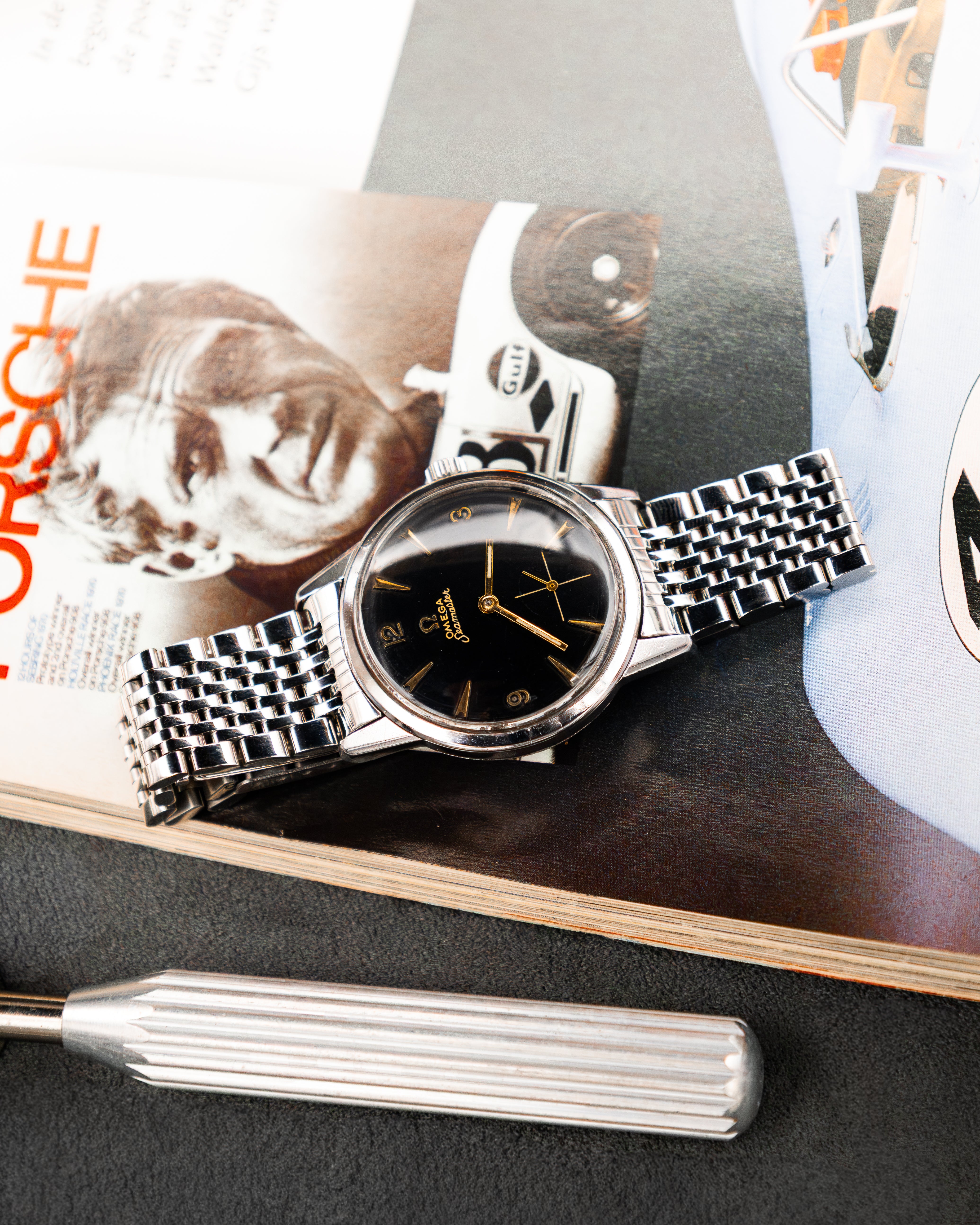 Omega 14389-1 Seamaster Sub-Second - Black Dial