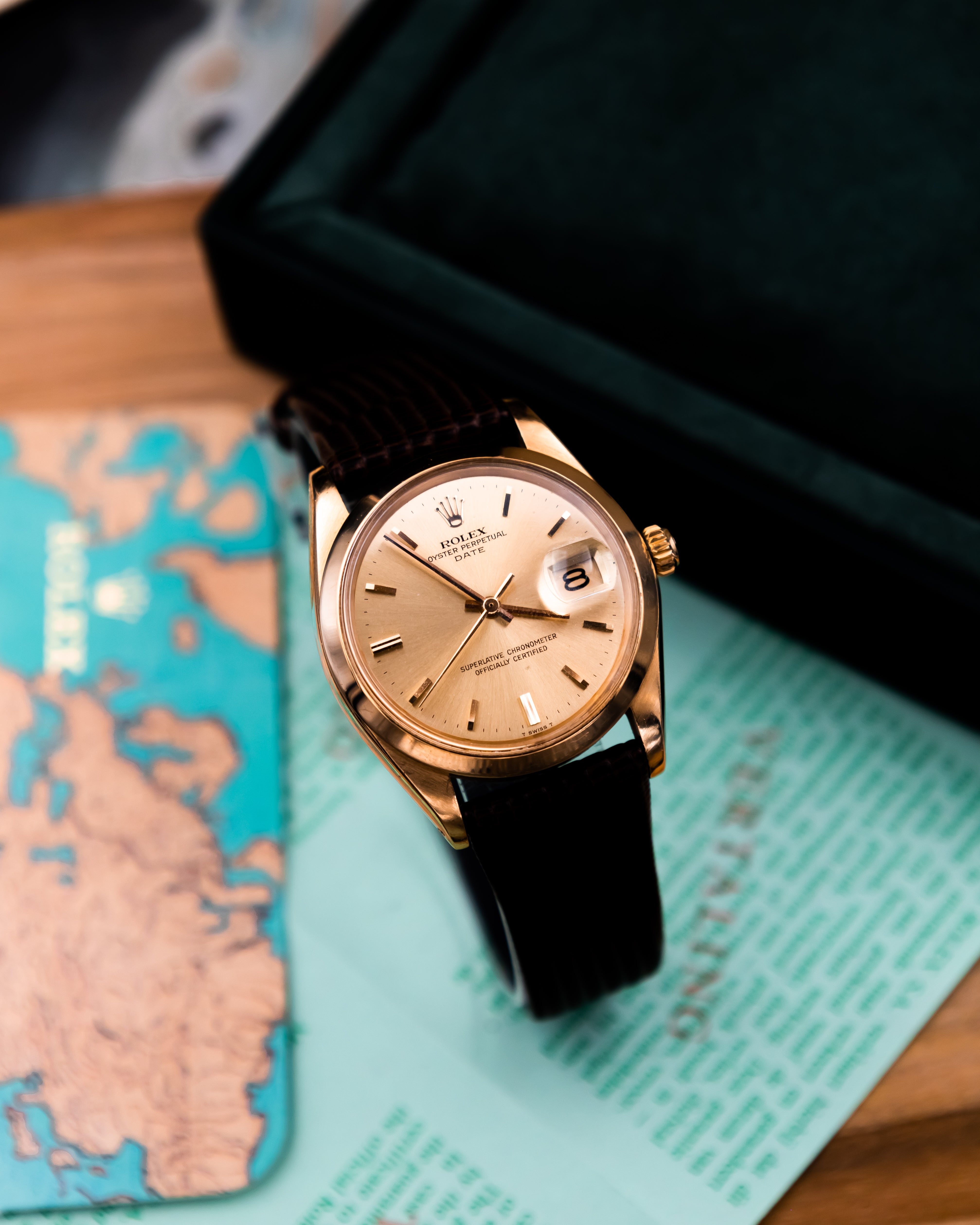 Rolex 1500 Perpetual date 18k - gold dial