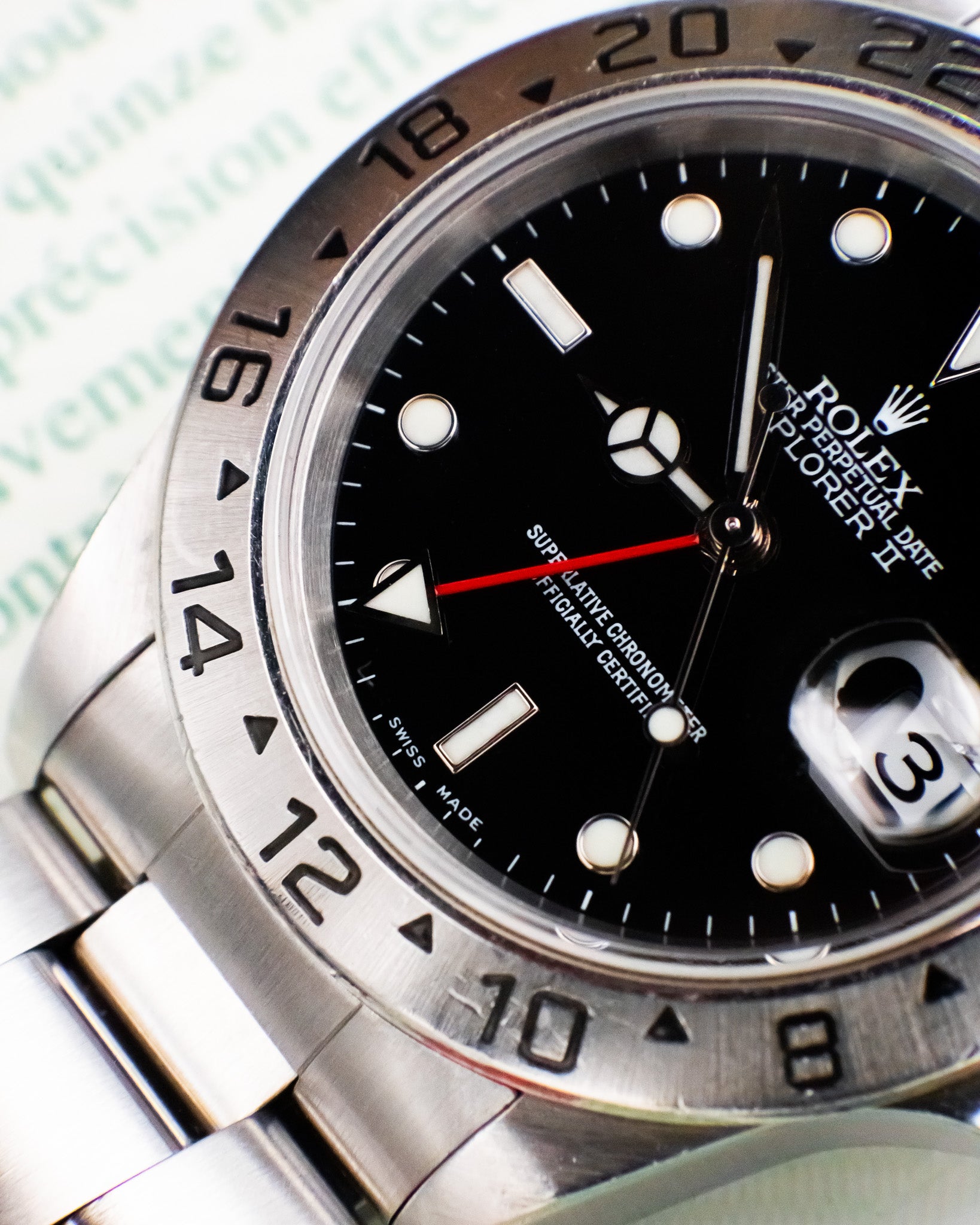 Rolex 16570 Explorer II - Black Dial
