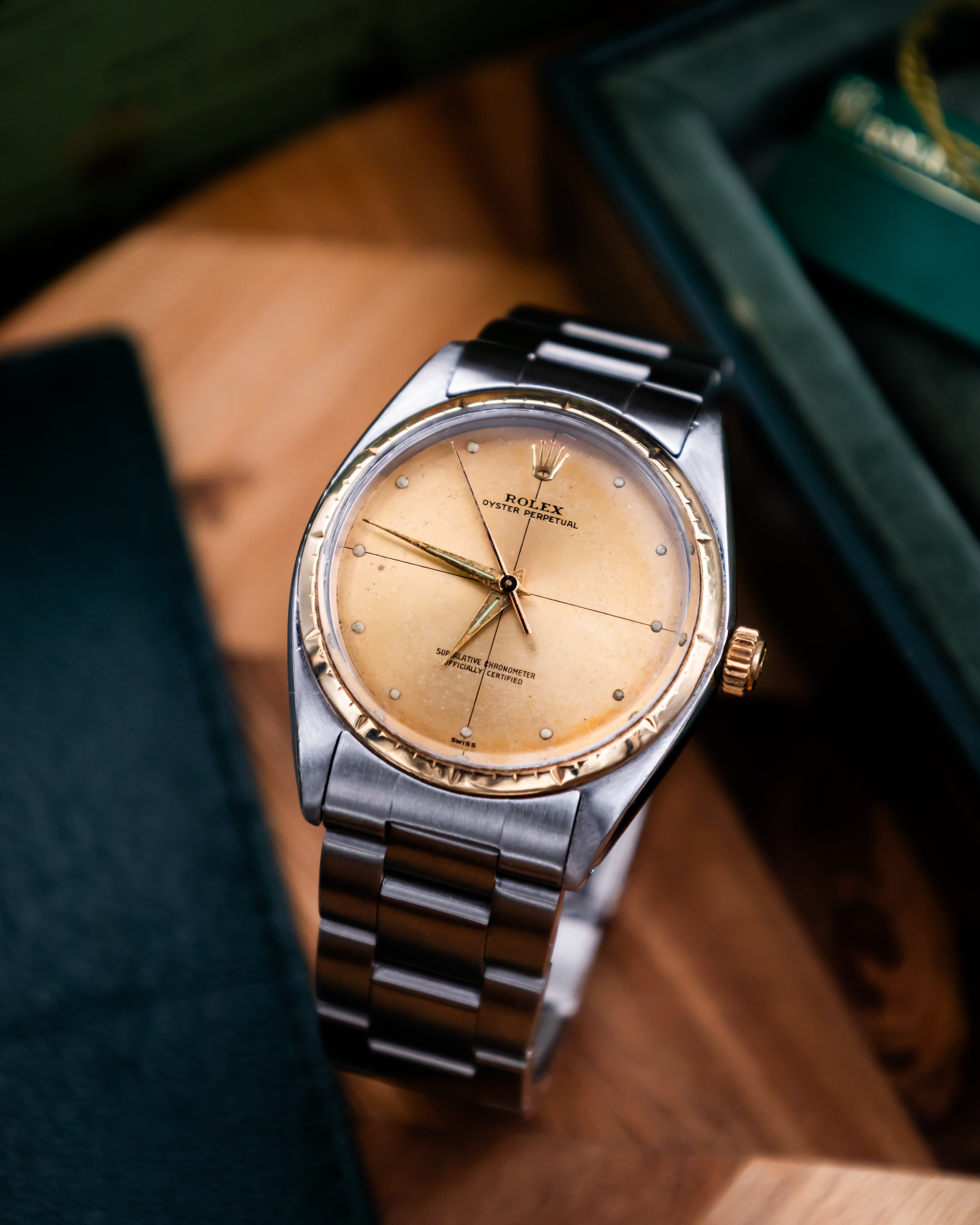 Rolex 1008 Oyster Perpetual- gold dial