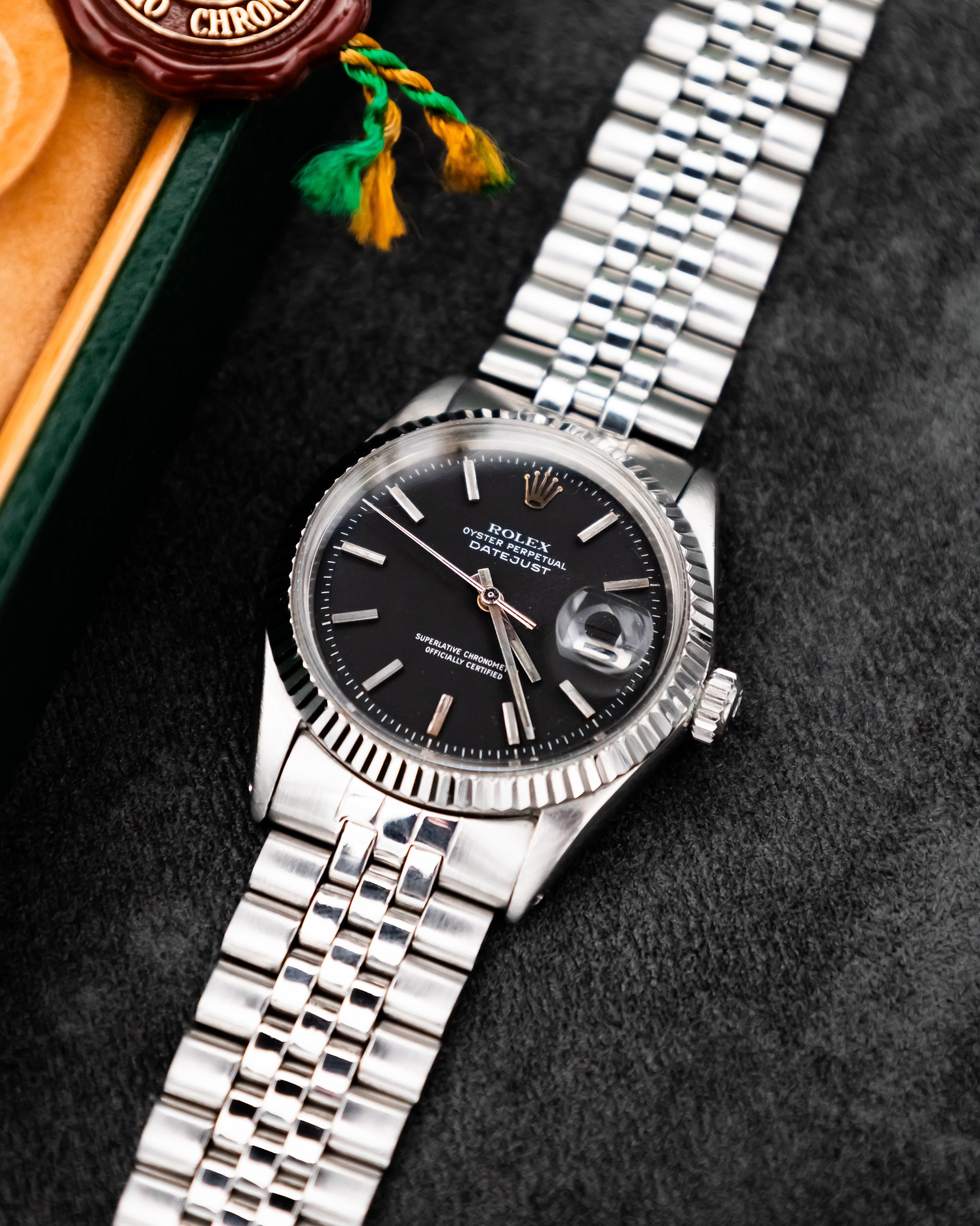 Rolex 1603 Perpetual Datejust - black dial
