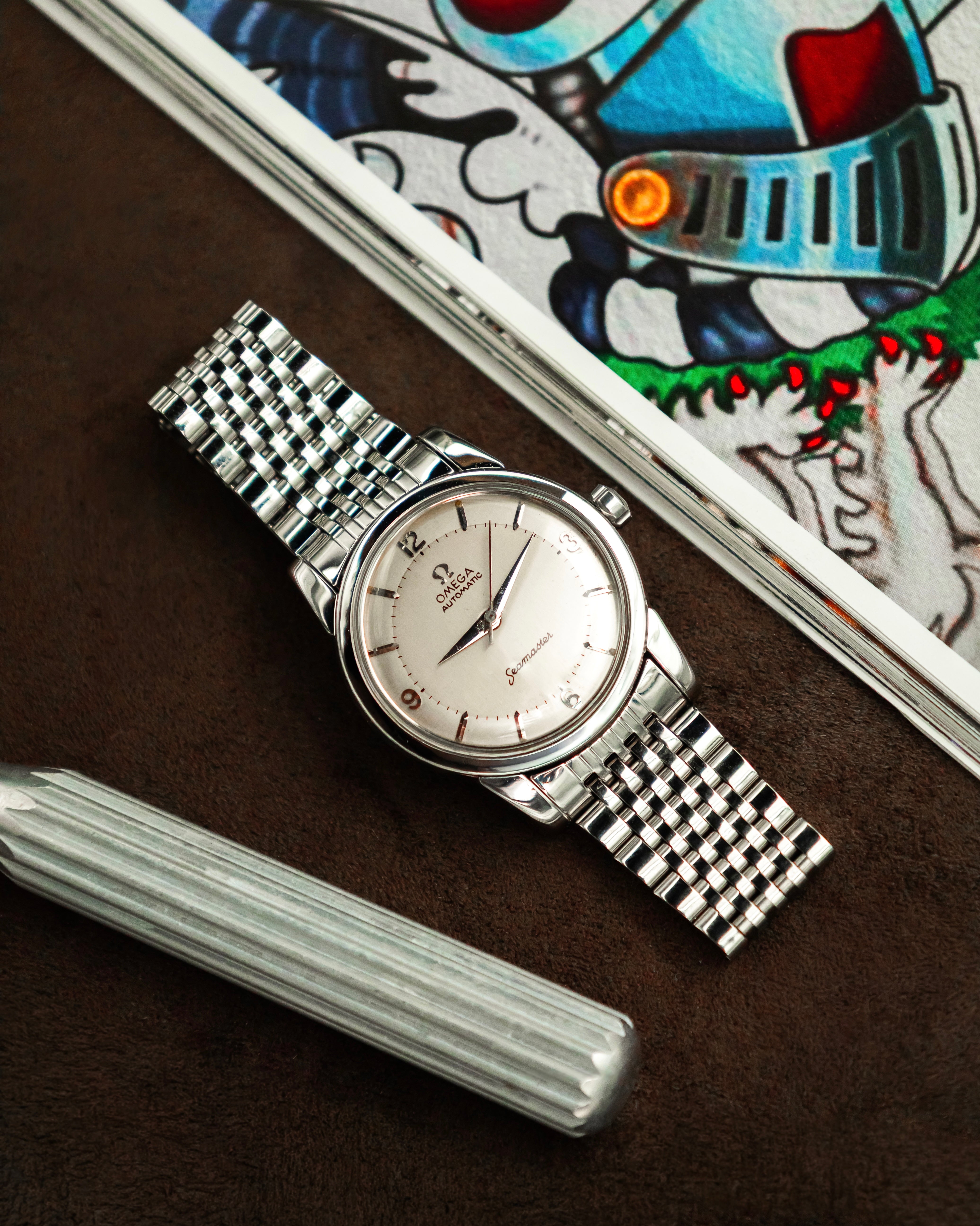Omega 2846-2 SC Seamaster - Silver 2 tone dial