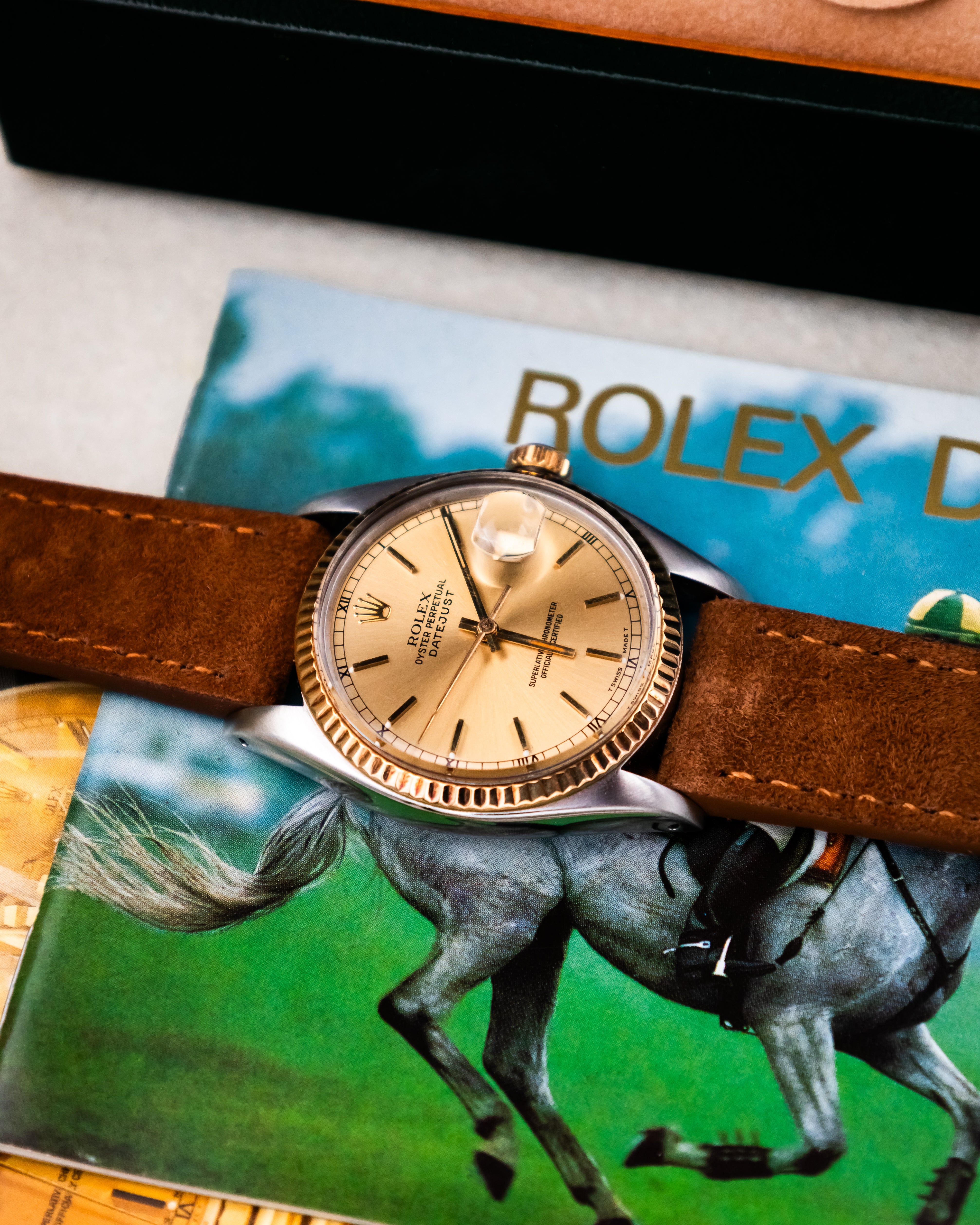 Rolex 16013 Perpetual Datejust - Gold Roman Dial