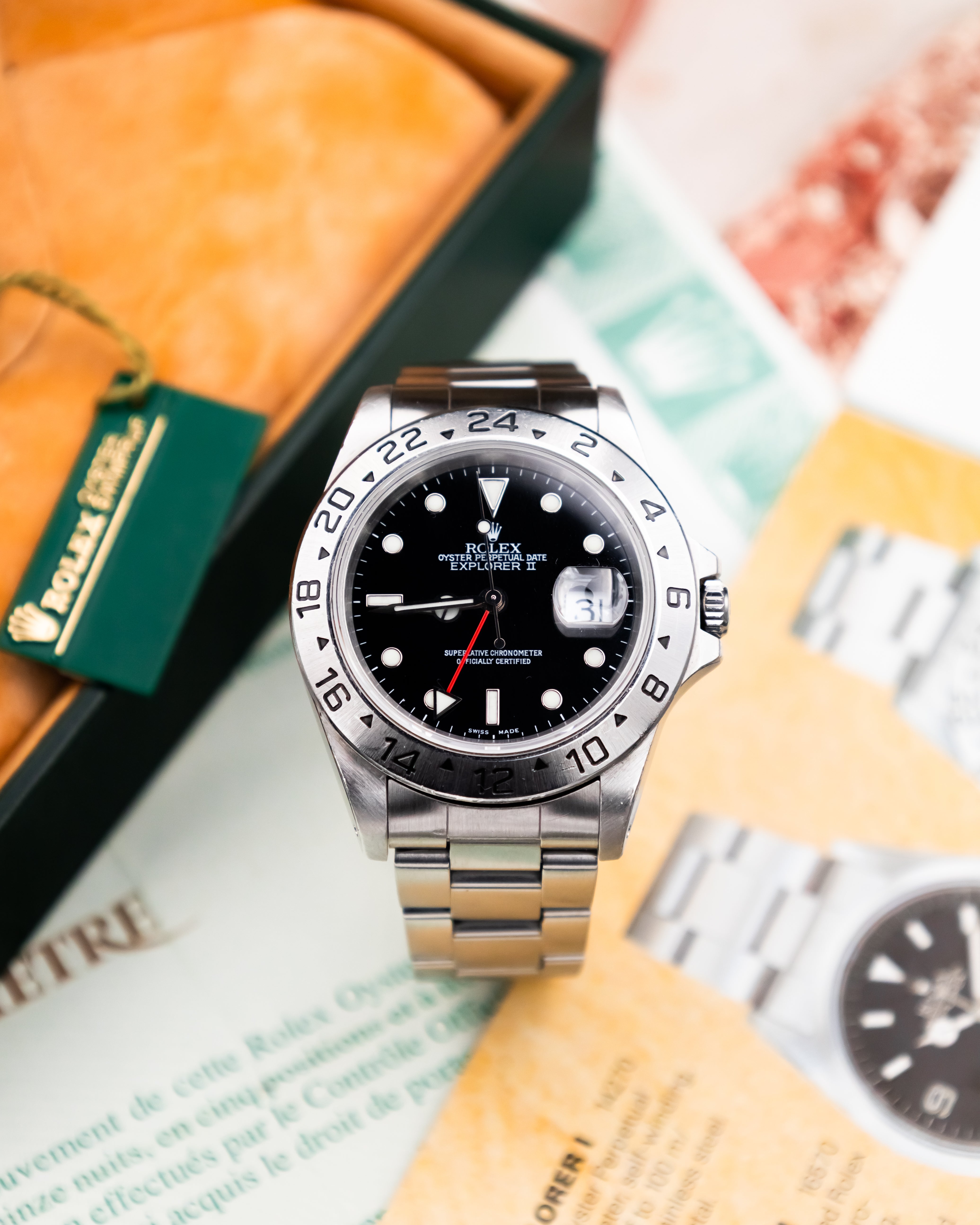 Rolex 16570 Explorer II - Black Dial