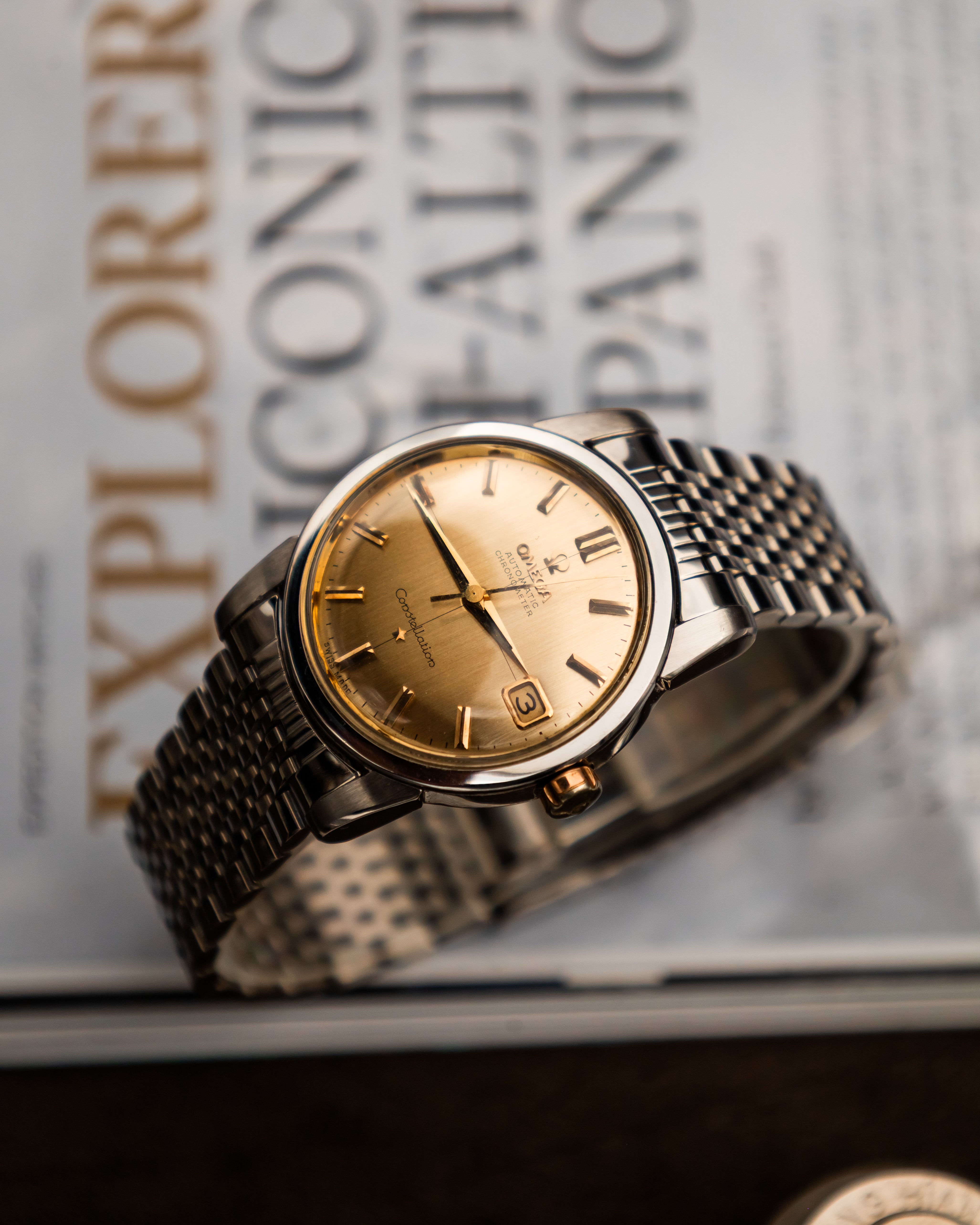 Omega Constellation Automatic - Gold Brushed Dial