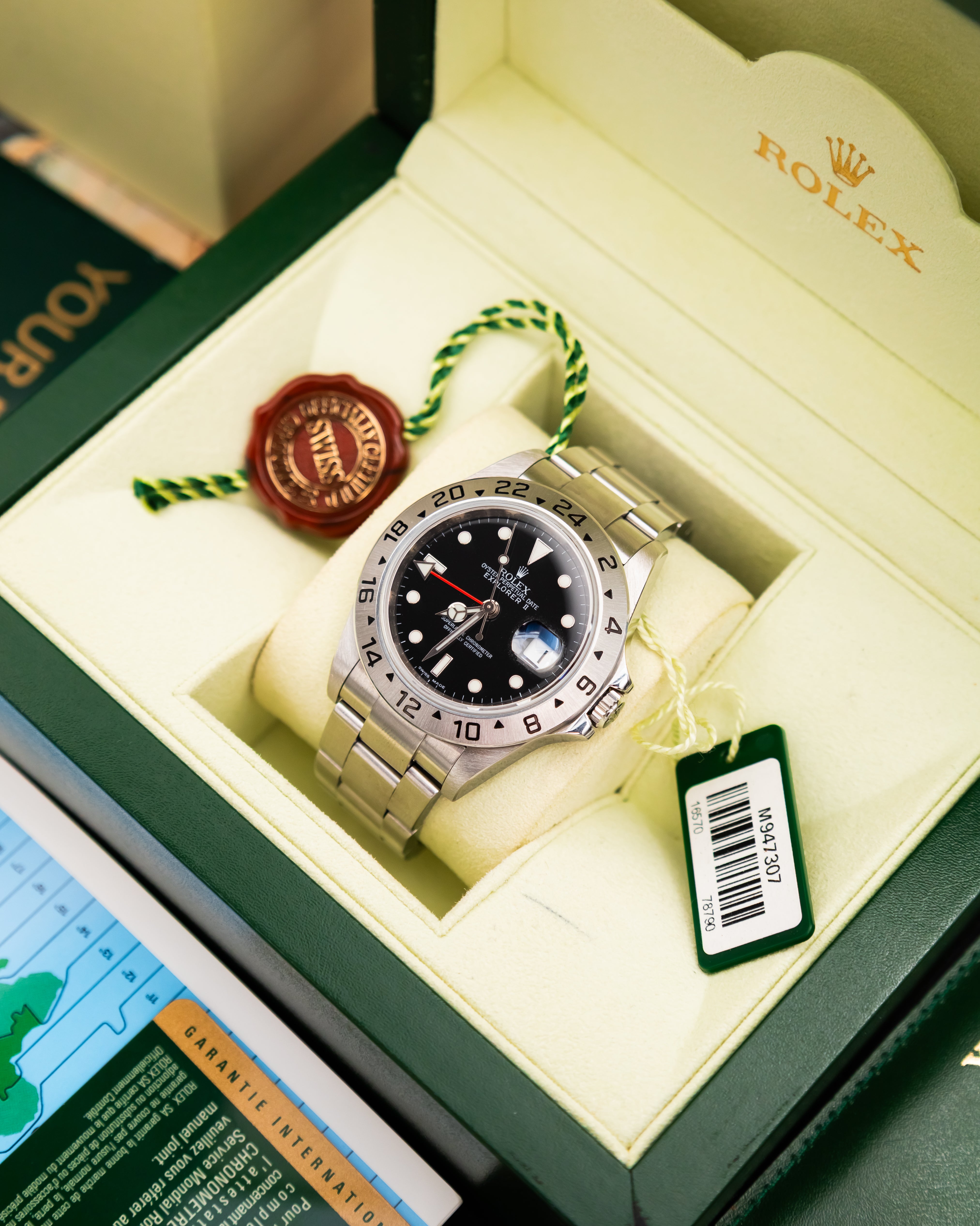 Rolex 16570T RRR Explorer II - Black Dial