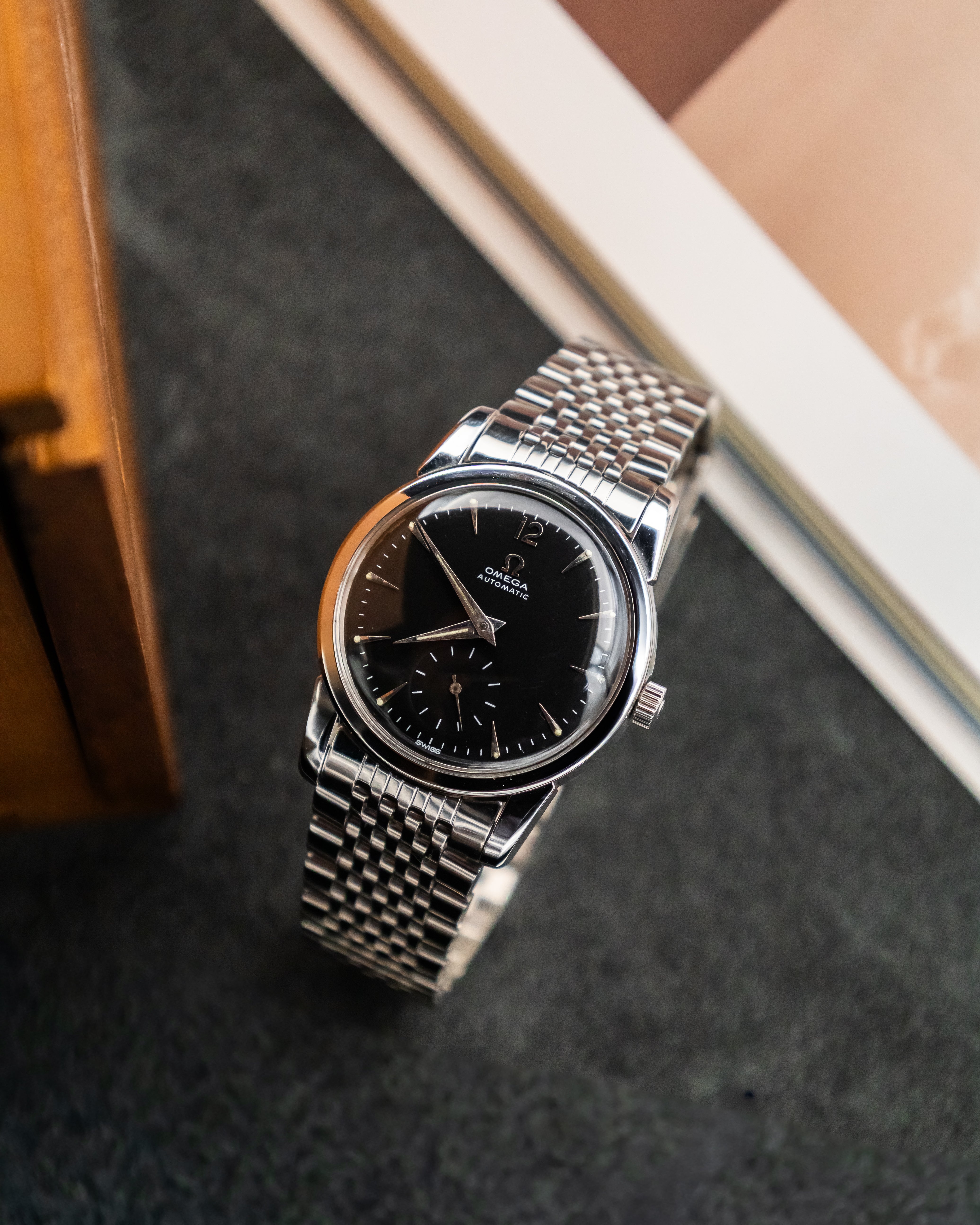 Omega 2848-1 Seamaster Sub-Second - Black Dial