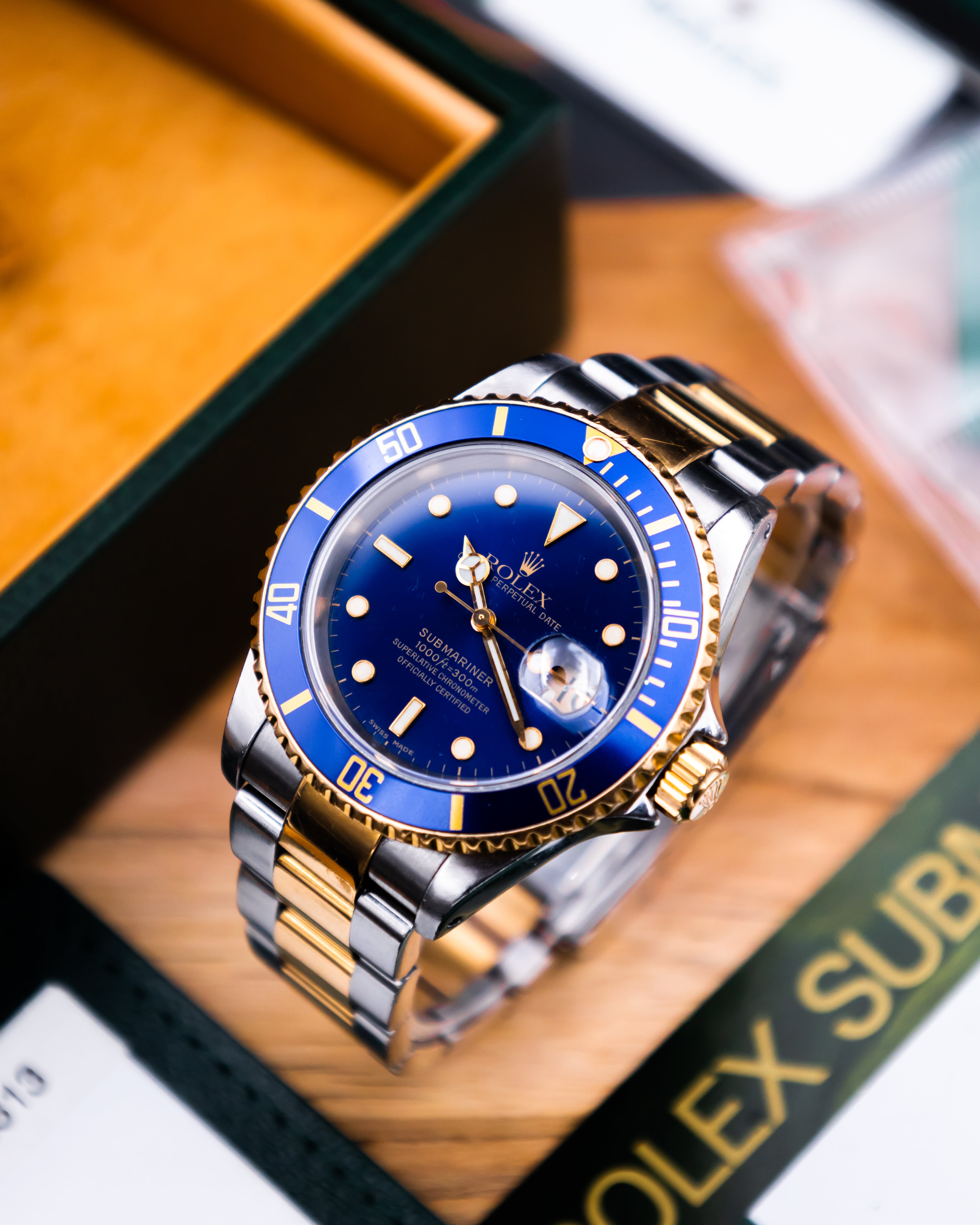 Rolex 16613 submariner date - blue dial