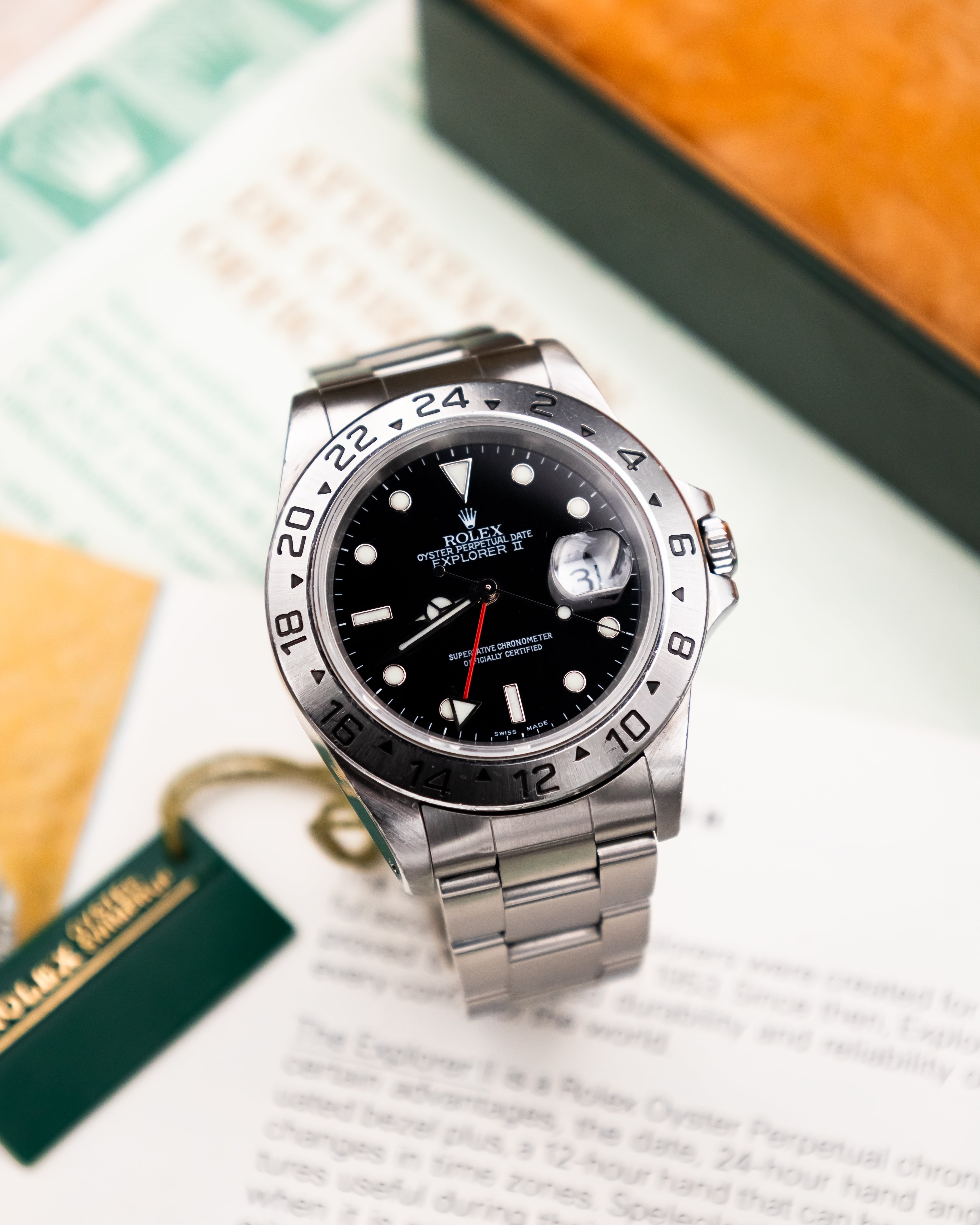 Rolex 16570 Explorer II - Black Dial