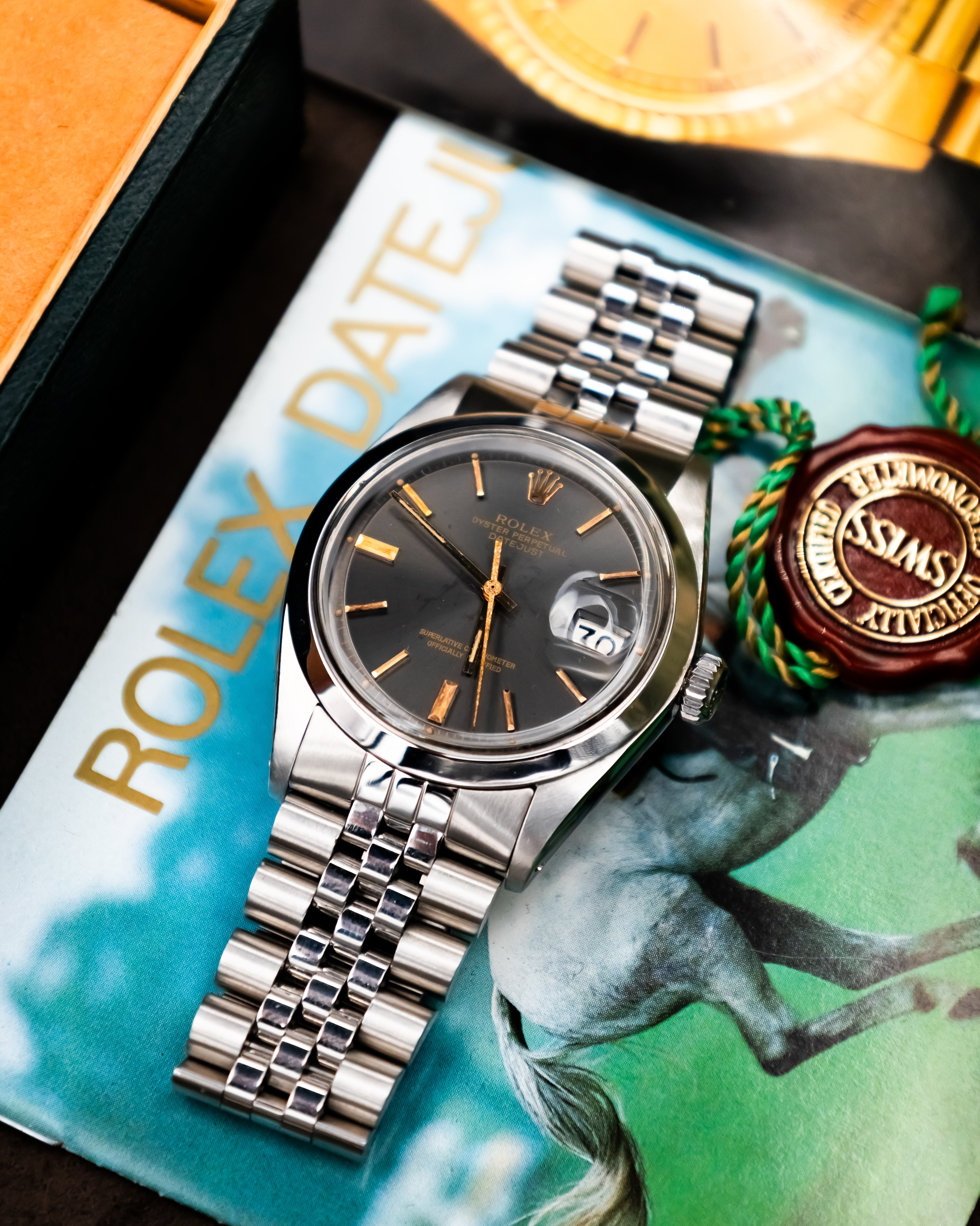 Rolex 1600 Perpetual Datejust - Anthracite Dial